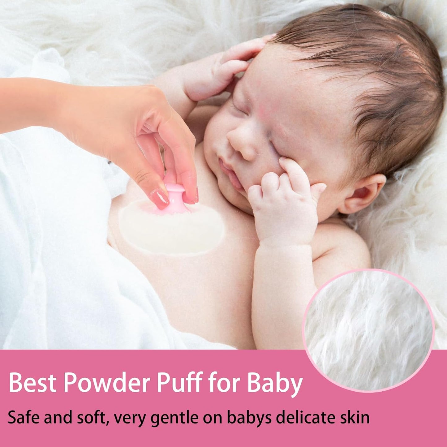 SHIMIDO Body Powder Puff and Container, 3.15" Portable Empty Body Powder Container for Baby Women's Loose Dusting Powder, Powder Case Box with Lids for Bath, Travel and Home Use (Yellow Flower)