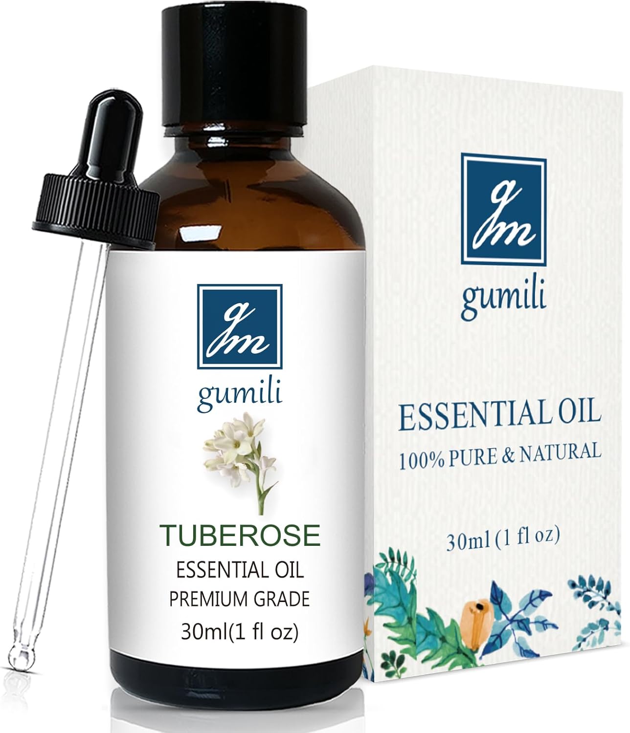 Tuberose Essential Oil, Home Fragrance Oil, Candle Scents Soy Wax Candle Making, Freshie Scents Oils for Soap, Dryer Balls, Diffusers, Laundry, Slime -1 oz /30ml