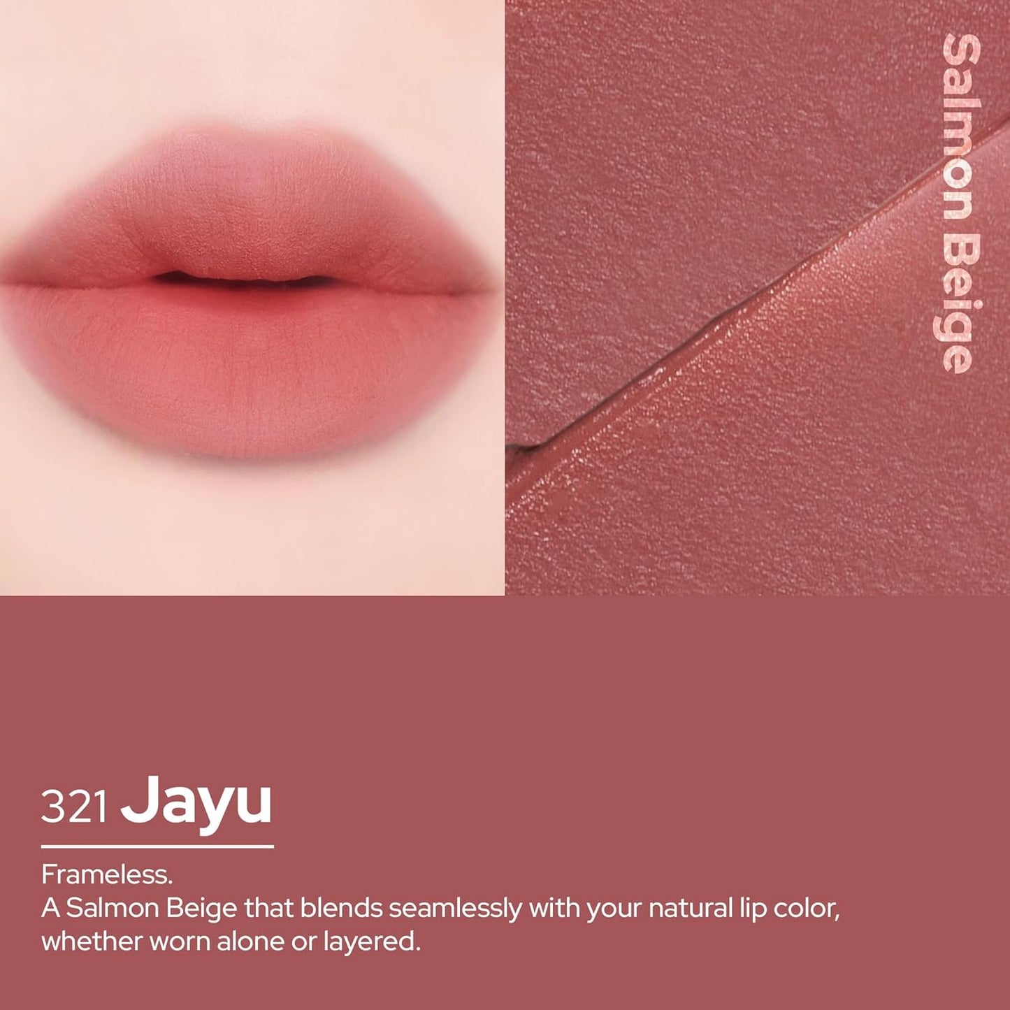 Unseen Blur Lip Tint Long-Lasting Stain, Blendable 3.2g 321-JAYU