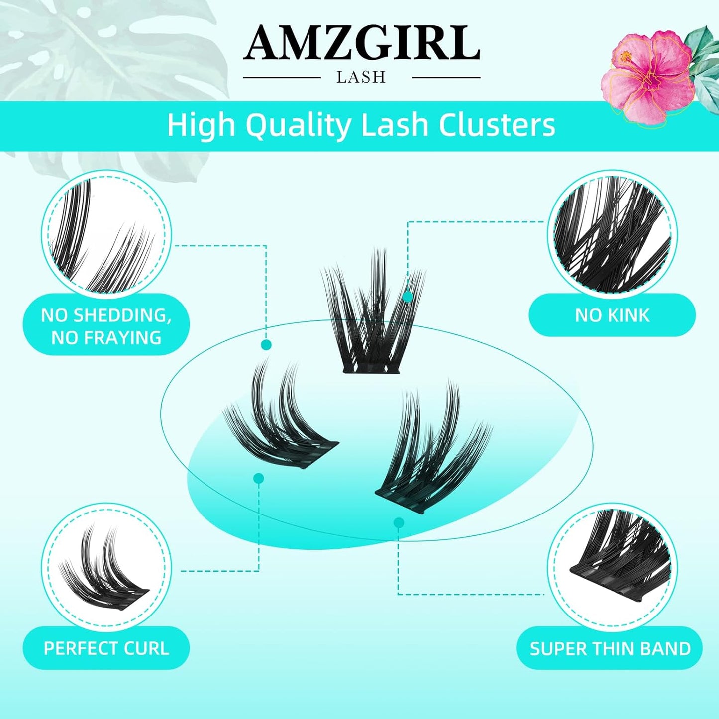 Lash Clusters Wet Look 168Pcs Eyelash Cluster Ultra-Thin Lash Band Eyelashes Extensions Spiky Anime Wide Span Lashes(Orchid,D-16mm)