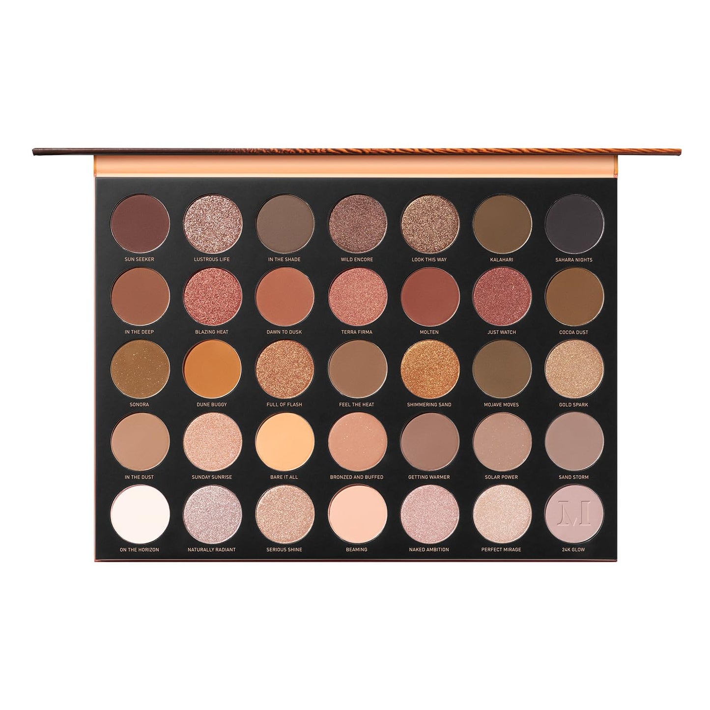 Morphe 35U Makeup Palette - Gilded Desert Artistry Palette with Deep Metallics, Shimmers & Matte Pressed Pigments - Made to Build, Blend & Layer for Everyday, Versatile Makeup Looks (1.98 oz)