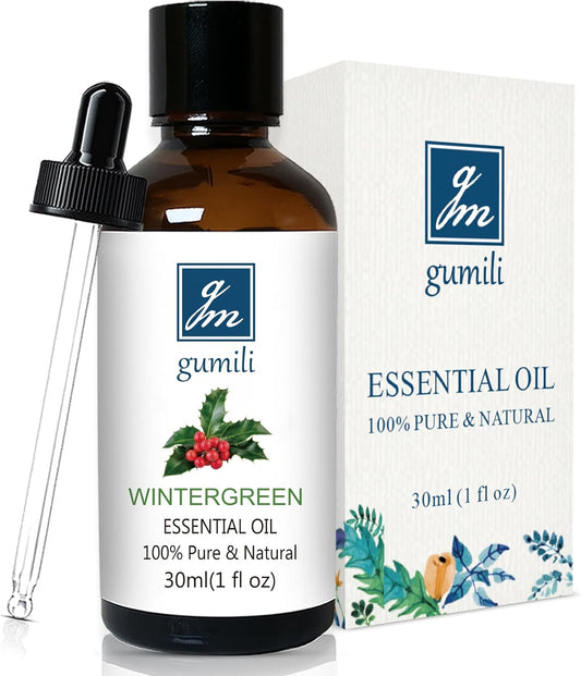 Wintergreen Essential Oil, 100% Pure Undiluted Wintergreen Oil for Aromatherapy - 30ml/1 oz