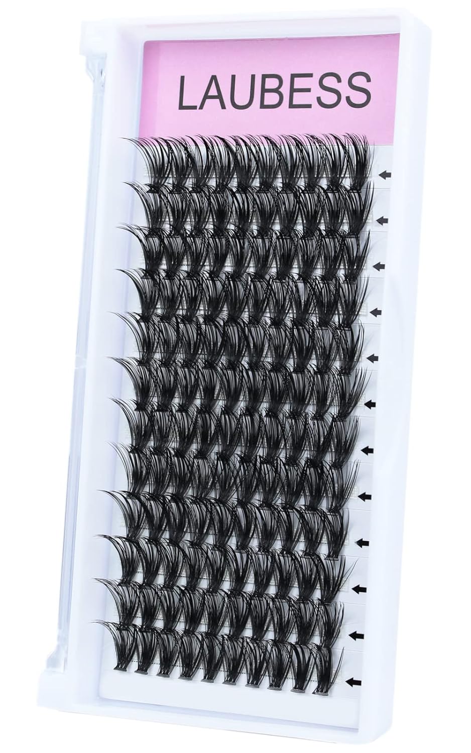 Eyelash Clusters LAUBESS Lash Clusters Individual Lashes Cluster Eyelash Extensions DIY at Home Waterproof Cluster Lashes (40D-D-Mix9-16)