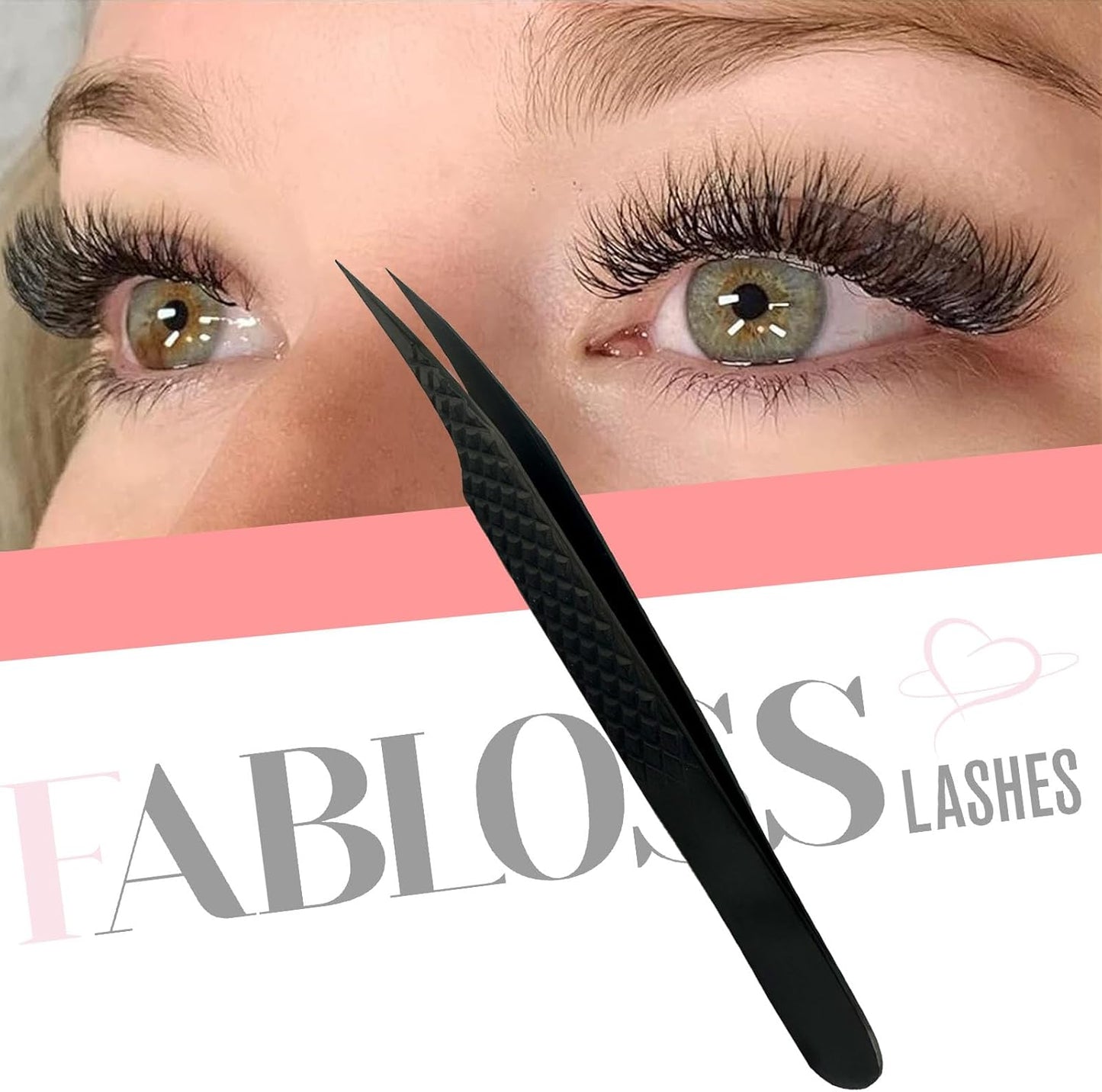 Lash Tweezers for Isolation, Pointed Craft Tweezers For Women Lash Extension Tweezer Eyelash Extension Supplies Japanese Steel (Black-Dolphin tweezers)