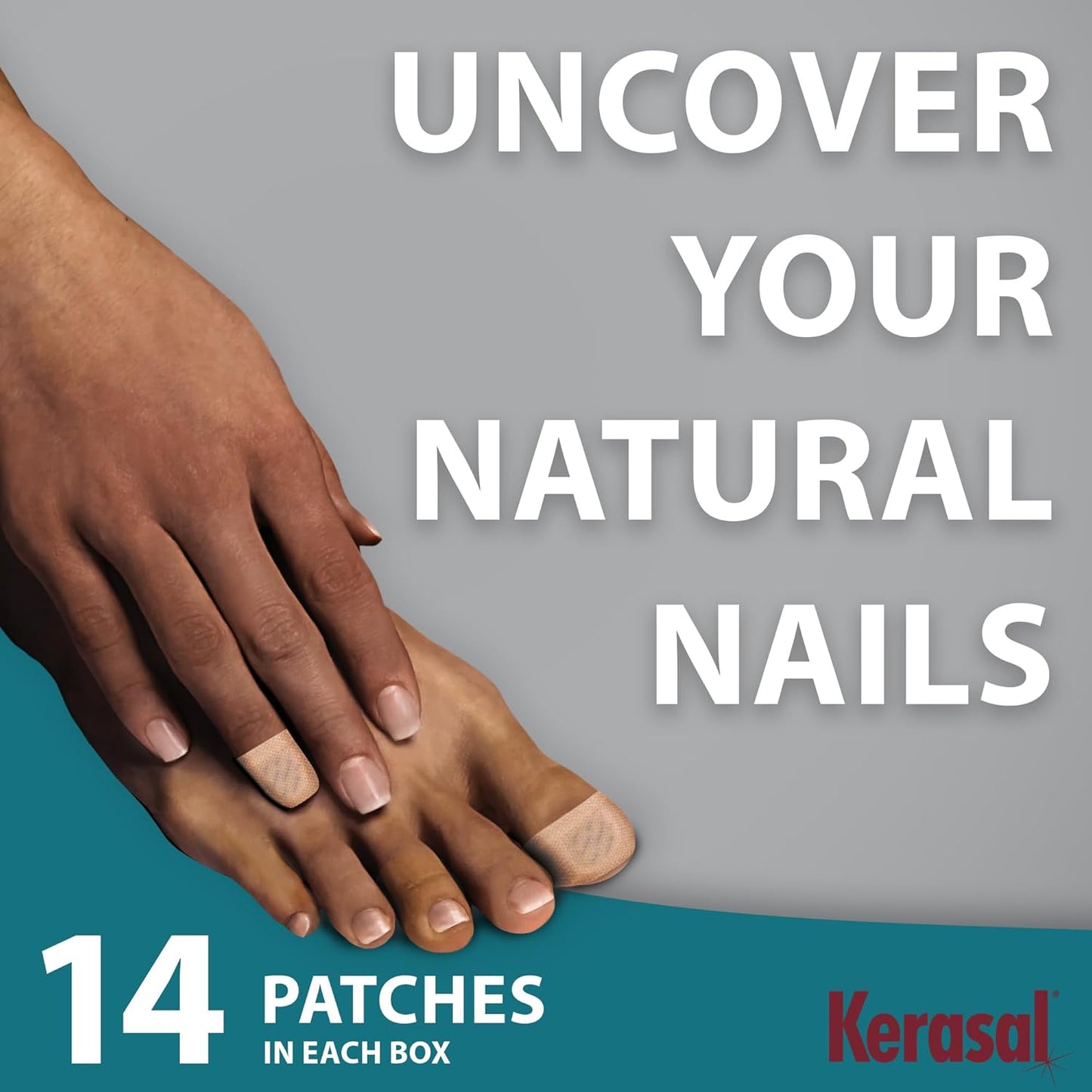 Kerasal Multi-Purpose Nail Repair Patches - 14 Count Twin Pack, Repair for Damaged Nails, 8-Hour Treatment Restores Healthy Appearance