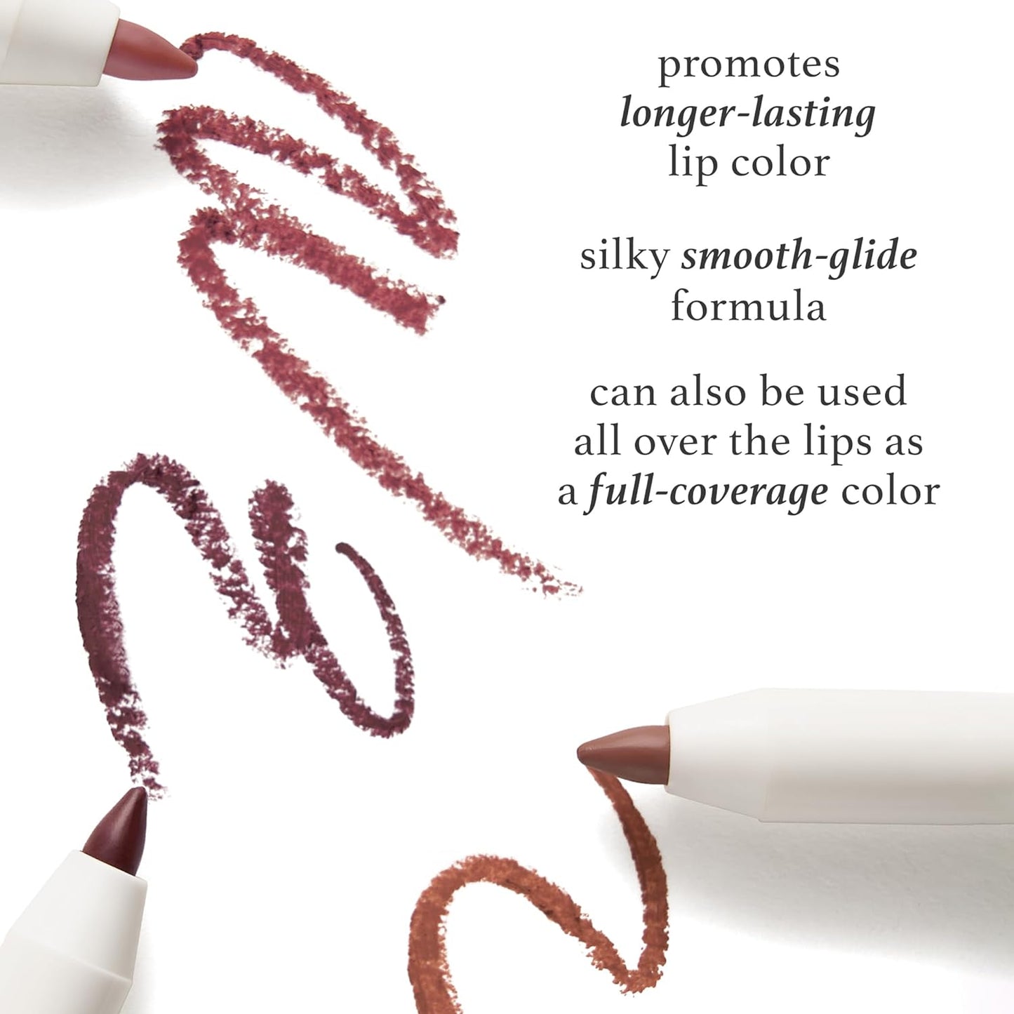 Julep With a Trace Retractable Creamy Long-Lasting Lip Liner, Rich Cocoa