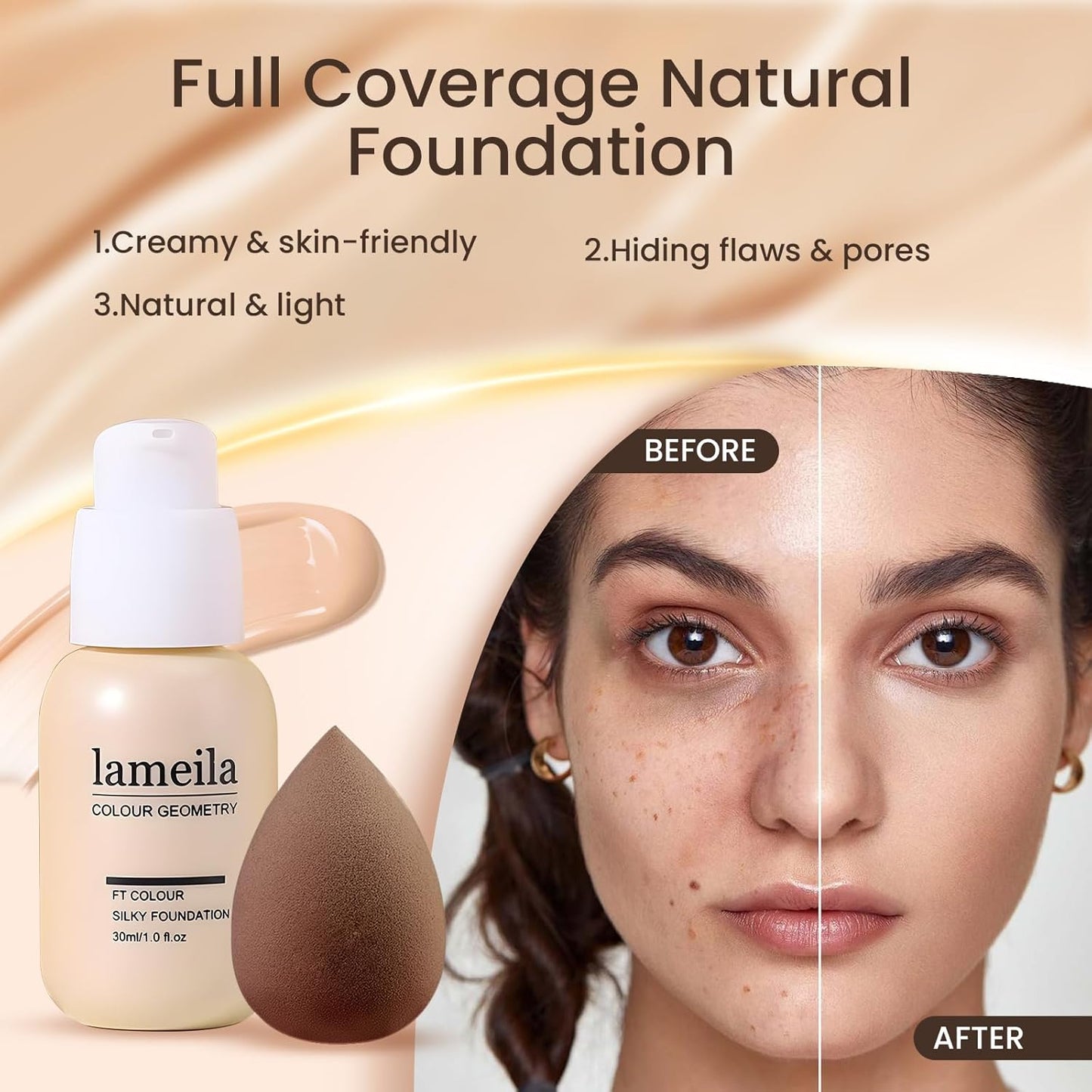 Makeup Present Set for Teen Girl, Travel Makeup Kit for women, Makeup Full Kit for Beginner & Professionals, Makeup Bundle Include 12 Color Matte Eyeshadow Palette, Natutal Foundation, Lip Gloss