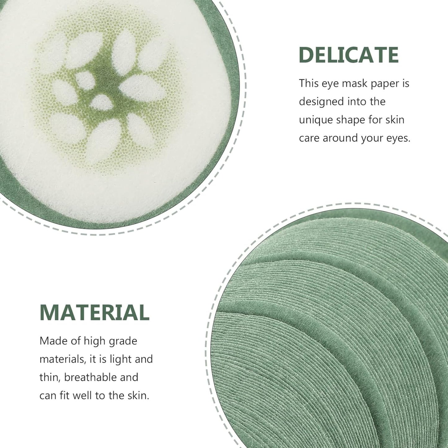 100pcs Spa Cooling Eye Pads Moisturizing Eye Masks Eye Sheet Non Woven Eye Care Patches for Skincare Spa Wrap Moisture Retention