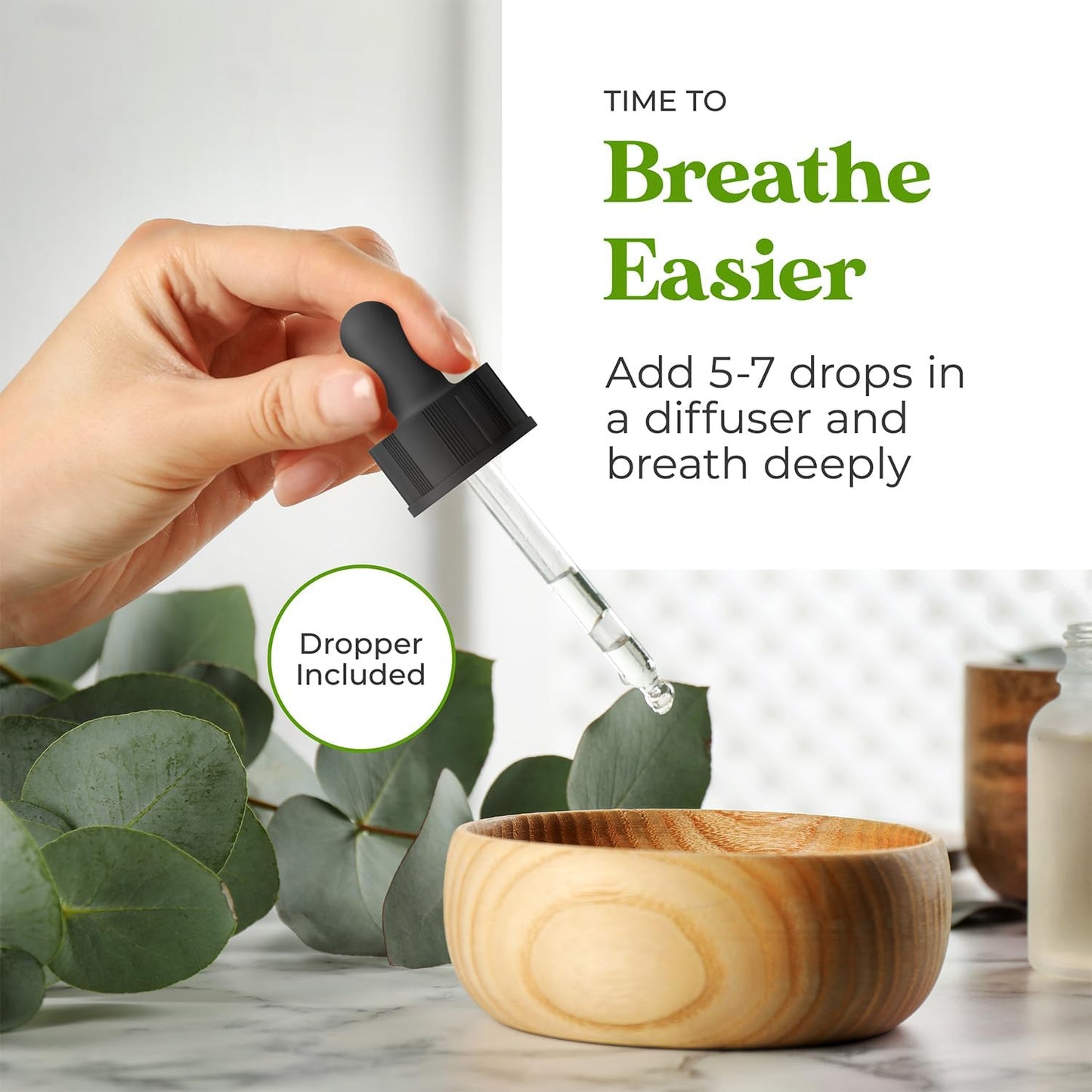 Sun Essential Oils - Peppermint Essential Oil (4 oz) with Dropper for Diffuser, Humidifier, Skin & Aromatherapy Body Massage, Candle & Soap Making for Home