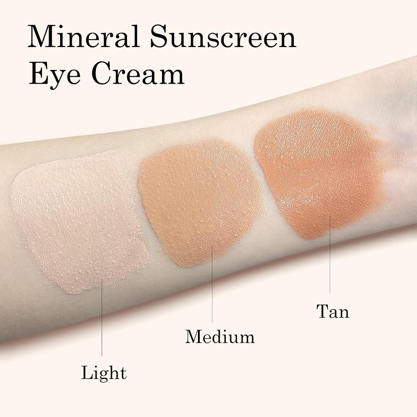 KYDA Mineral Sunscreen Eye Cream, SPF 35, 3-in-1 Under Eye Cream for Dark Circle and Fine Lines