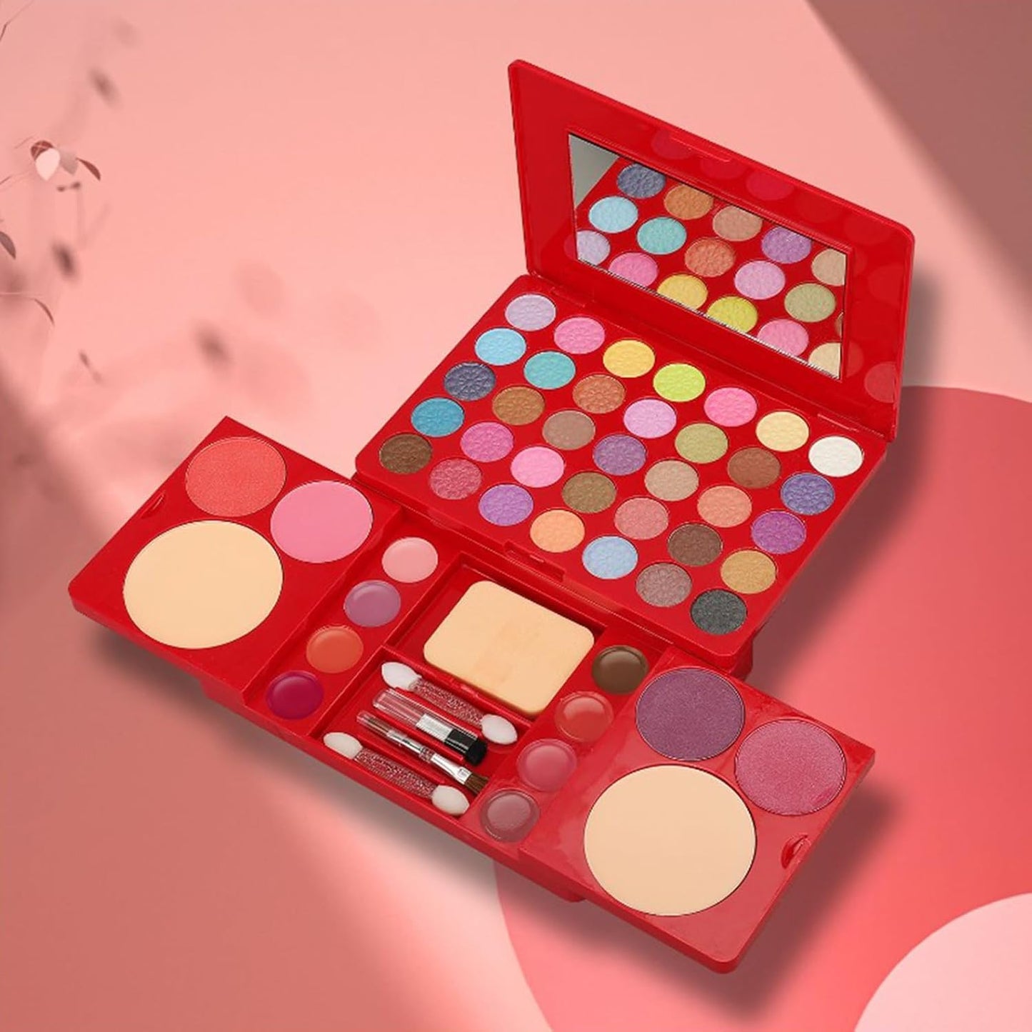 All-in-One Makeup Gift Set Travel Makeup Kit Complete Starter Makeup Bundle Lipgloss Lipstick Concealer Blushes Powder Eyeshadow Palette Cosmetic Palette for Teen Girls & Adults #10