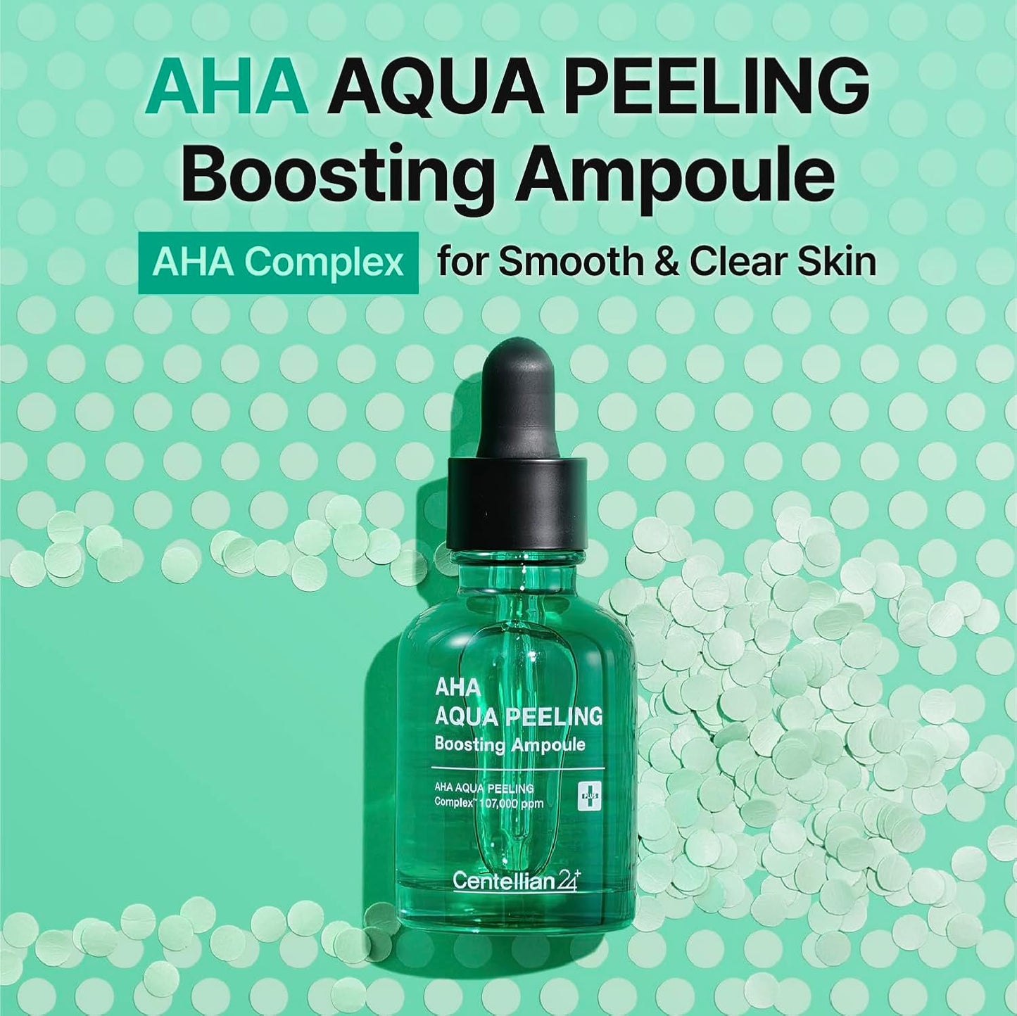 Centellian 24 AHA Aqua Peeling Boosting Ampoule (AHA Peeling Ampoule, 1.01fl oz) - Gentle Exfoliating & Hydrating Serum with AHA Complex, Refines Pores & Enhances Skin Clarity, Korean Skin Care