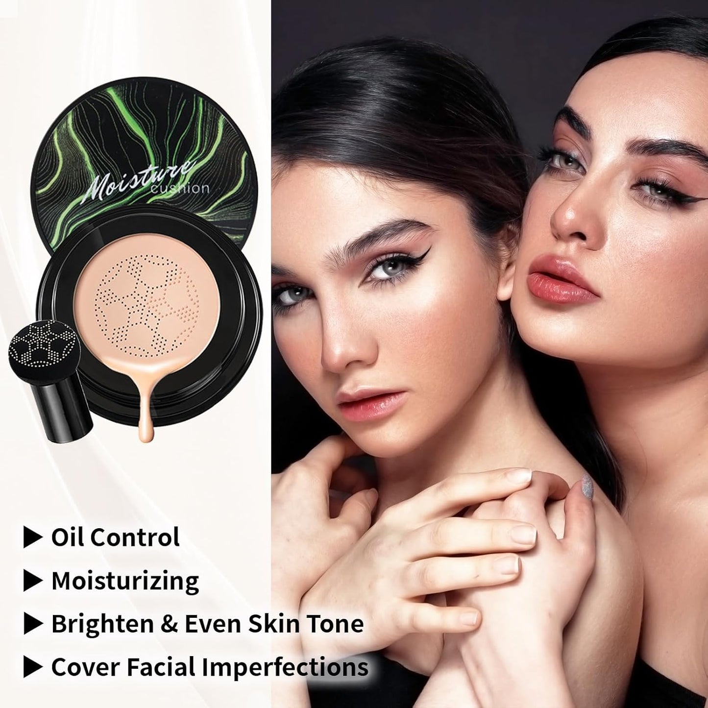 Face Primer, Makeup Brush and Sponges, Eyebrow Soap and Pencil, Mascara, Winged Eyeliner Stamp, cosmetic bag，Eyebrow Soap and Pencil, Mascara, Winged Eyeliner Stamp