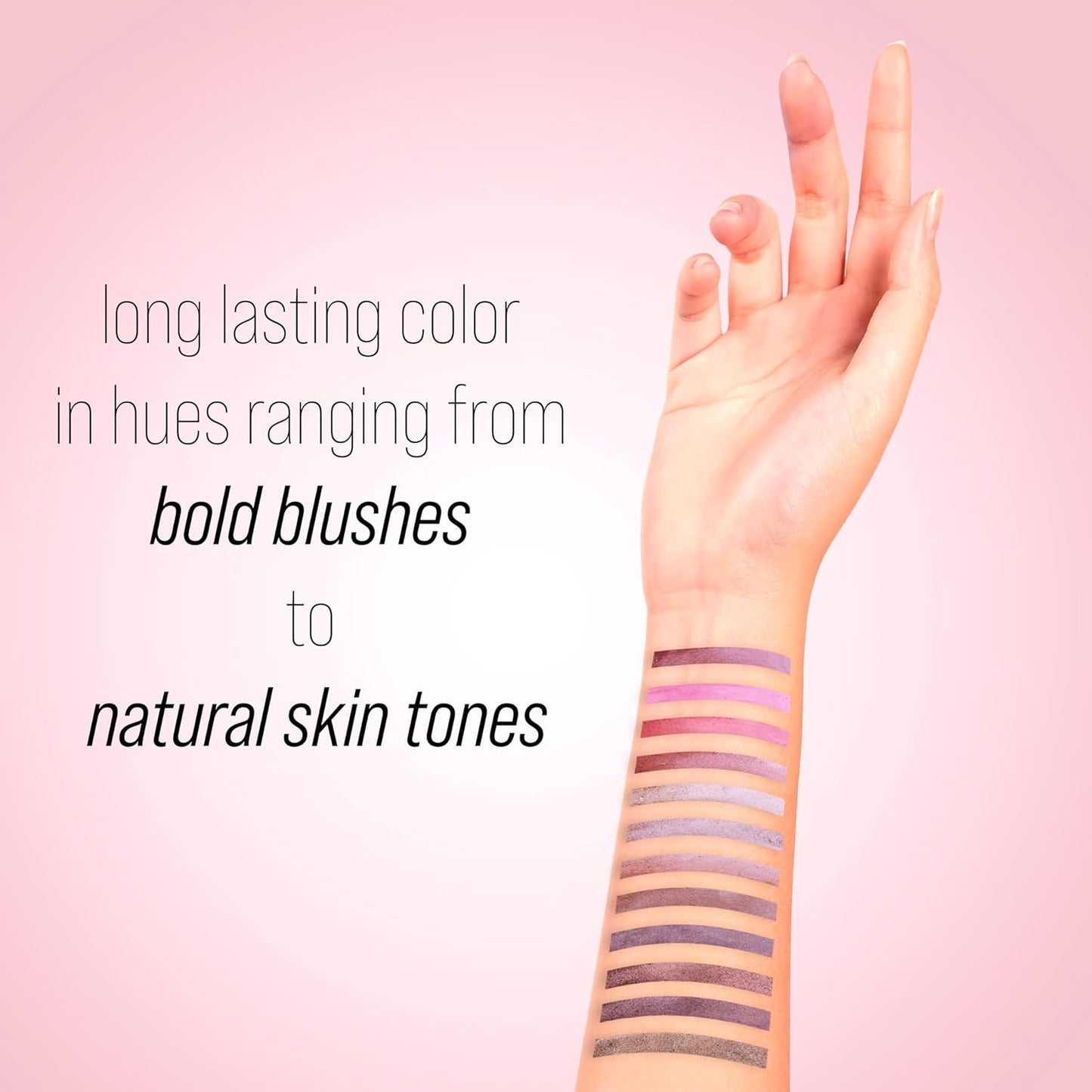 Women's Cosmetics NATURAL BEAUTY Blush and Eyeshadow Palette - 12 Shades Shimmer and Matte Finishes