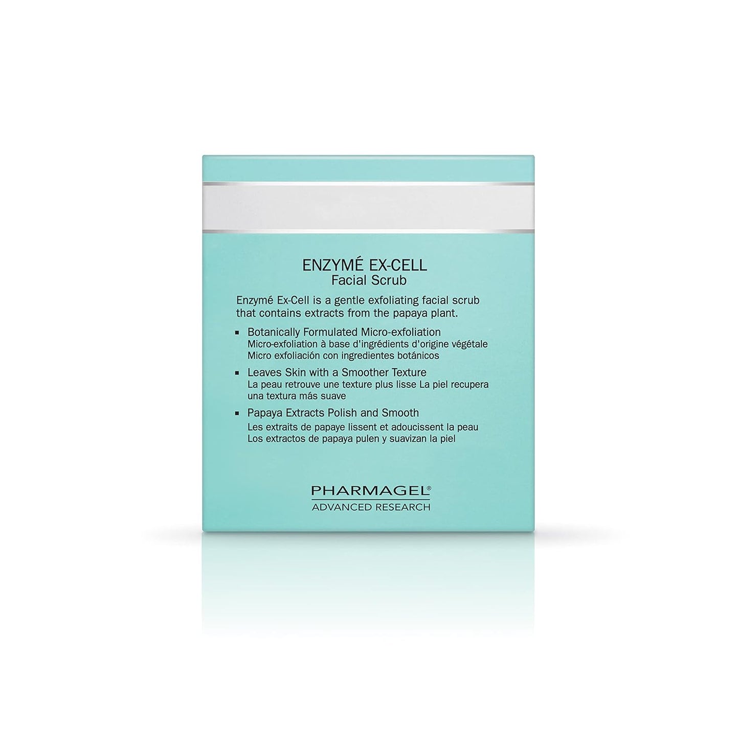 Pharmagel Enzyme Ex-Cell - Gentle Papaya Face Exfoliator Scrub for All Skin Types - 18 Ounces