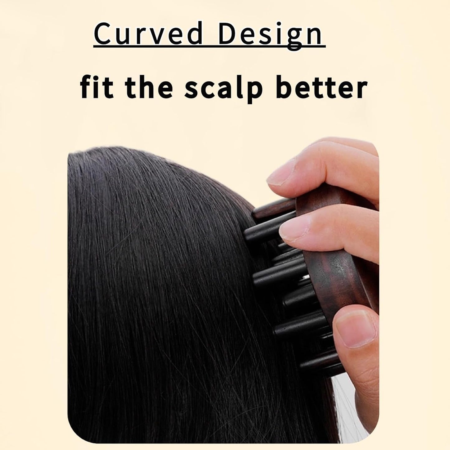 Wood Comb for Hair Growth | Wooden Scalp Massager Tool| Hair Massager | Scalp Massager Hair Growth | Head Massage Scalp Stress Relax wood (circular-18teeth)