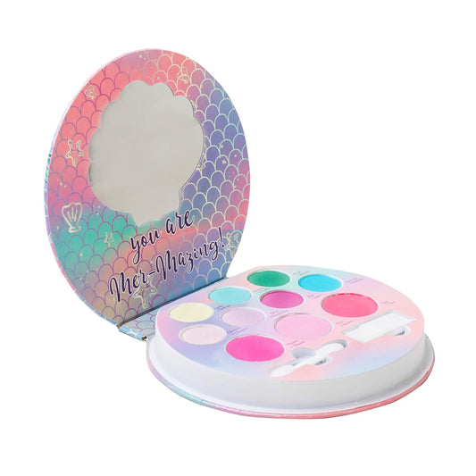 Lip Smacker Sparkle & Shine Eyeshadow Makeup Palette, Mermaid Palette Shimmer | Christmas Make Up Collection | Holiday Present | Gift for Girls