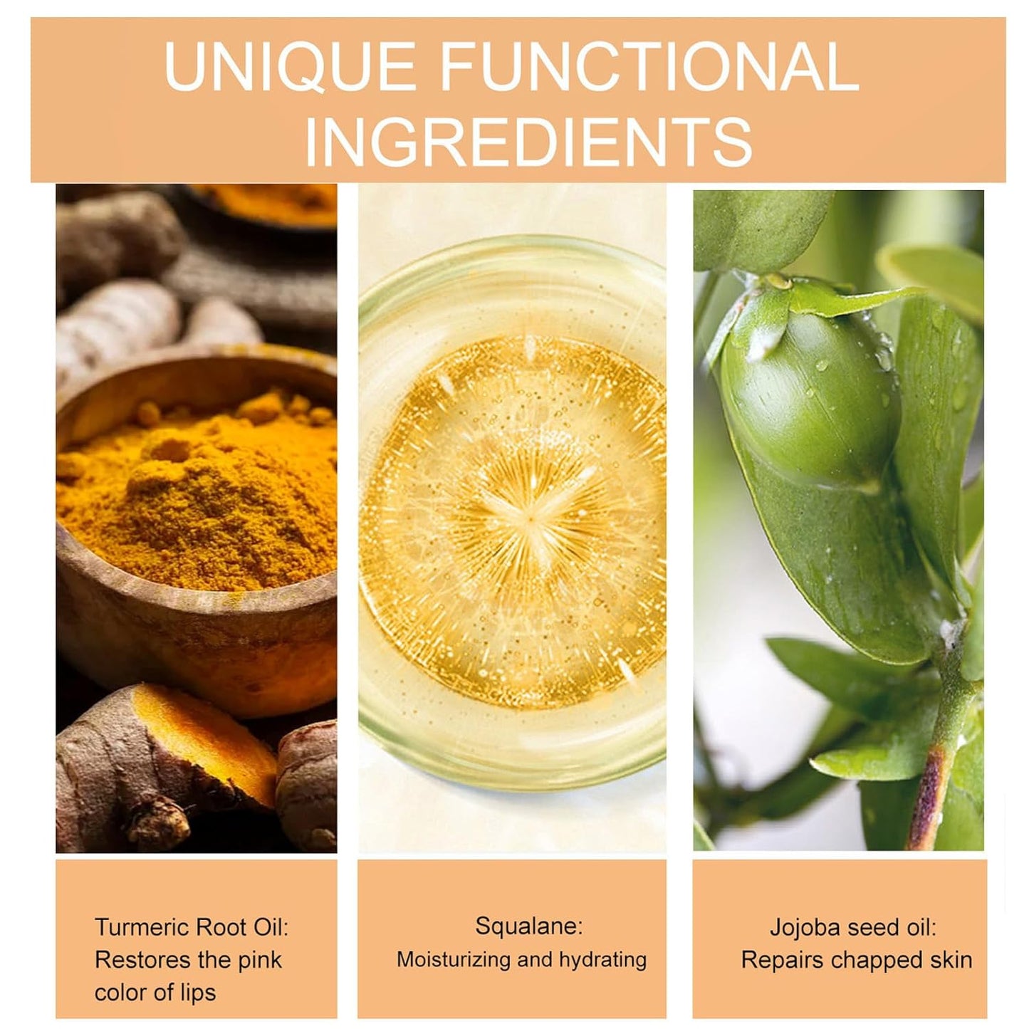 Turmeric Lip Balm for Smokers With Root Oil - Brightening for Dark Lips, Long-Lasting Moisturizer for Dry, Cracked, and Dull Lips - All Natural Hydrating Skin Care, 0.17 oz