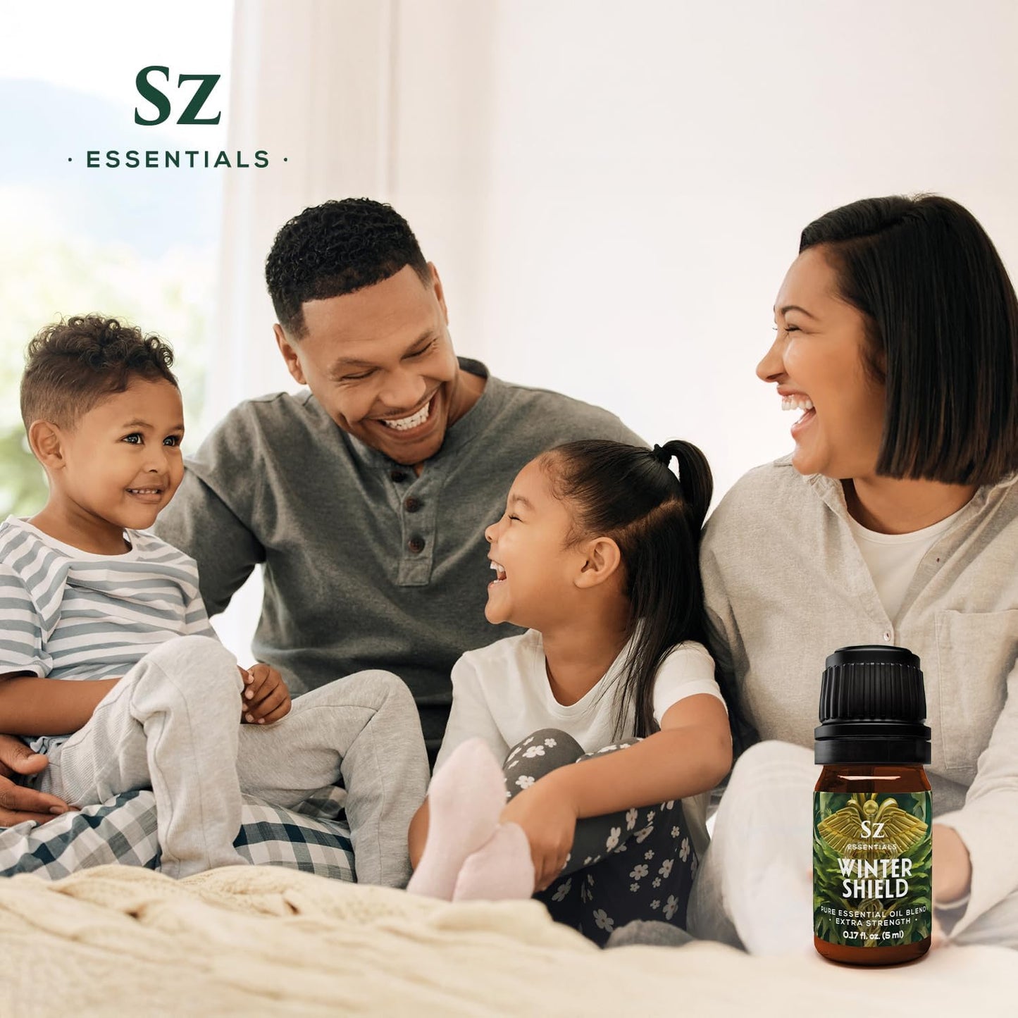 Winter Shield Essential Oil Blend for Diffuser and Humidifier - Extra Strength Protective Seasonal Defense - 100% Pure, Natural & Undiluted - Therapeutic Grade & Vegan - 0.17 oz (5ml)