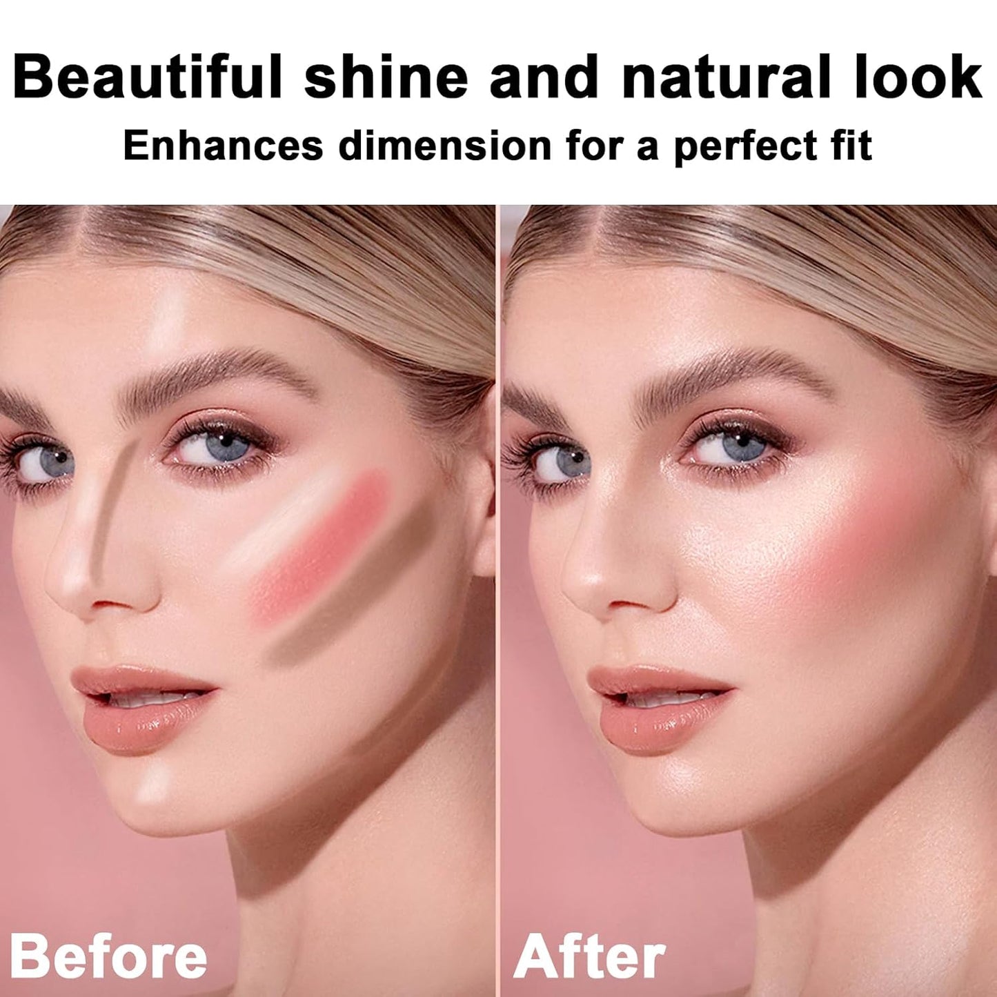 3Pcs Cream Contour Stick Makeup Kit, Shades with Highlighter, Blush and Bronzer Contour Stick for Sculpt the Cheeks, Long Lasting, Waterproof, Matte & Dewy Finish LIGHT MEDIUM(2+5+6)