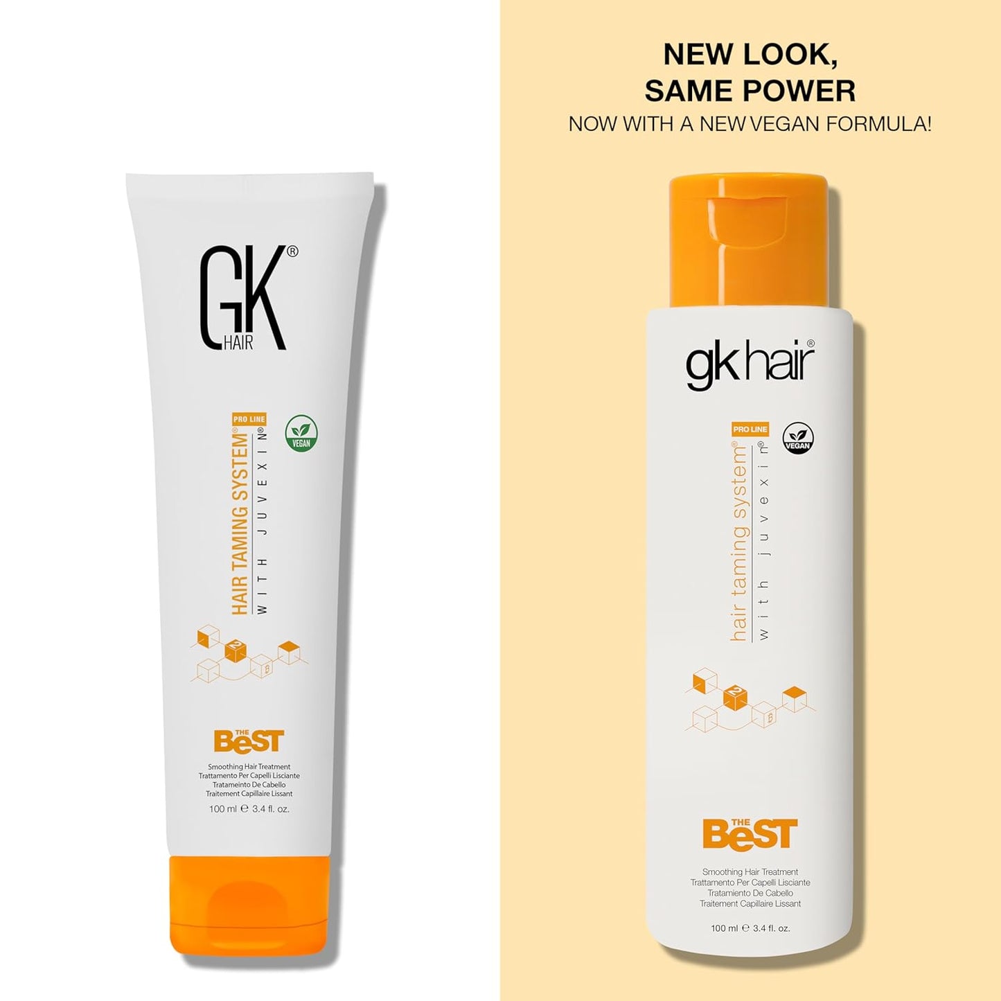 Keratin Hair Treatment Frizz Control Salon Smoothing Long Lasting Cream for All Frizzy Free Curly Dry Damaged - Professional Brazilian Complex Blowout Straightening For Silky Smooth - 3.4 Ounce