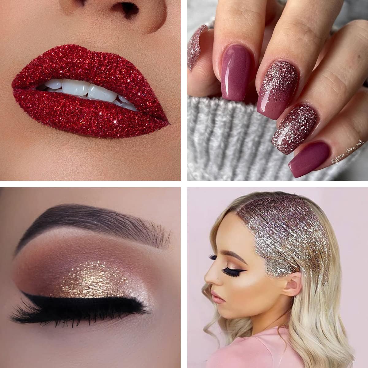 Holographic Fine Glitter, 100g/3.5oz Extra Fine Glitters Powder Packs for Resin, Craft Glitter for Tumblers Candle Slime Making, Festival Body Face Eyeshadow Nail Glitter (Fluorescent Pink)