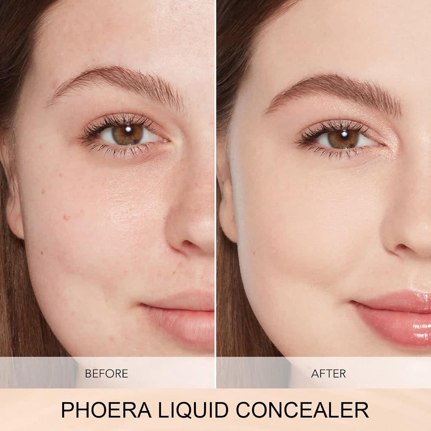 PHOERA Foundation Full Coverage,PHOERA Concealer Lightweight Full Coverage,PHOERA Makeup Long Lasting Wrinkles Matte Natural Finish for a Flawless Complexion (105 Sand+105#BISCUIT)