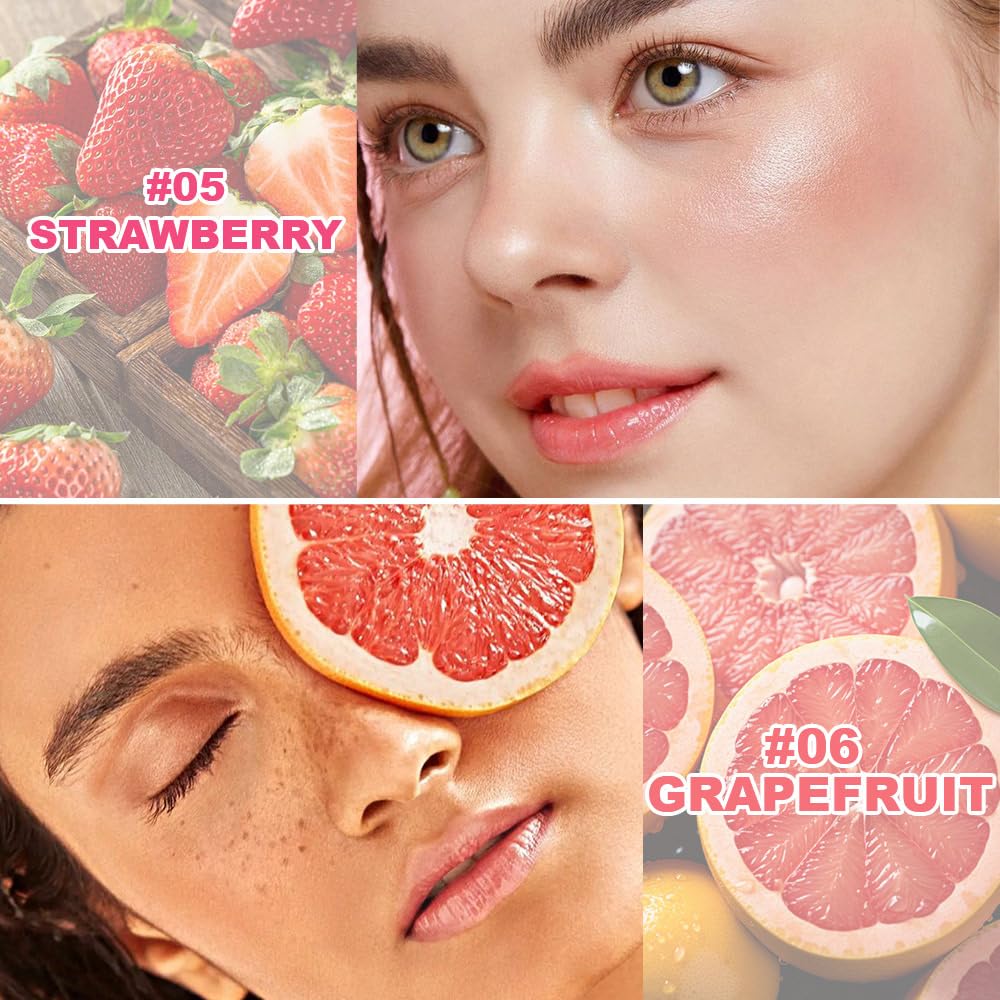 Nourishing Lip Balm for Dry & Chapped Lips, Ideal Lipstick Primer for Women, Deep Moisturization Chapstick, Vegan Tinted Lip Balm, Hydrating, Fall Winter Lip Care, 5#+6#