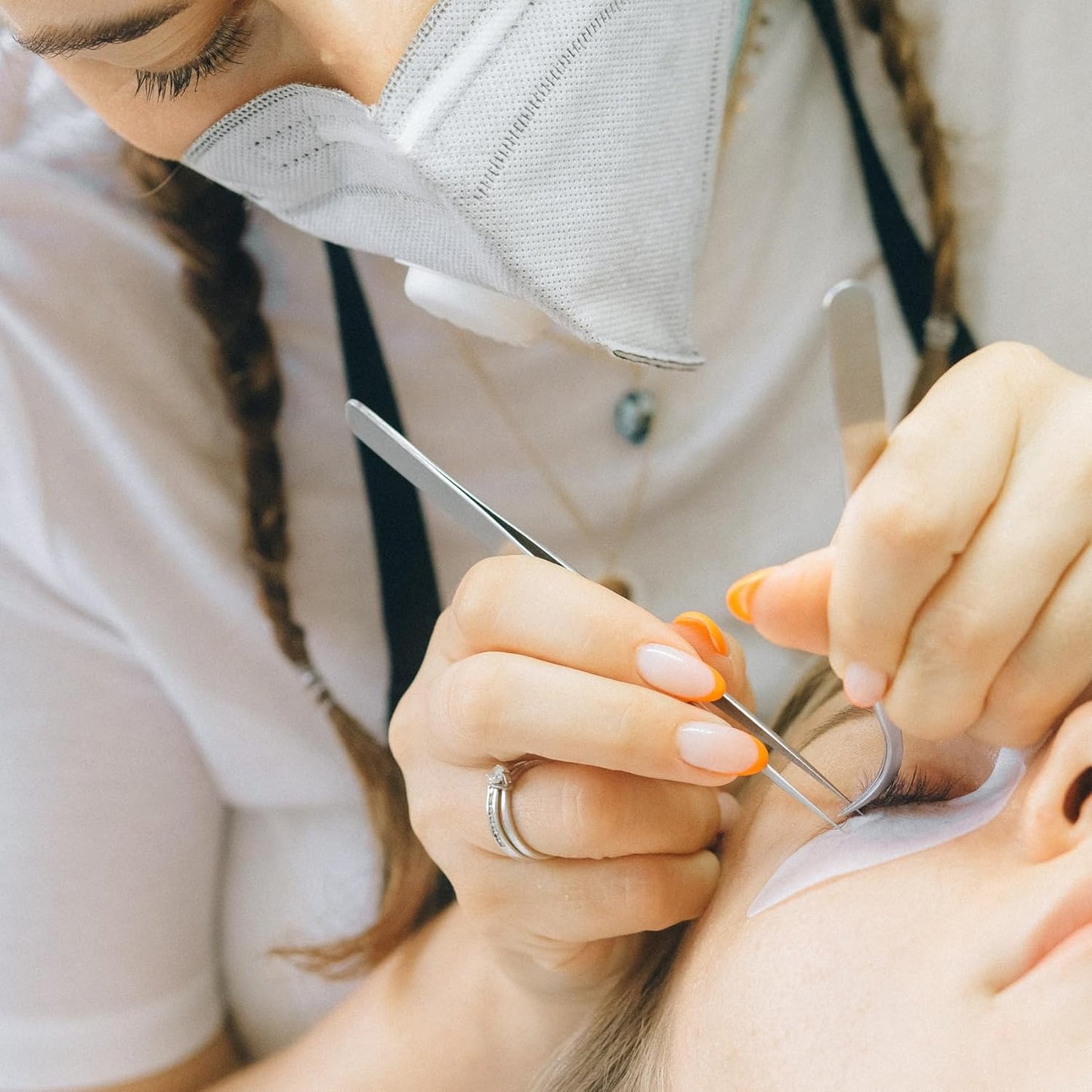 50 Pairs Under Eye Patches, Isolation Eyelash Extension Pads, Under Eye Gel Pads for Pro Salon and Individual, DIY Lashes Extension Supplies (Blue)