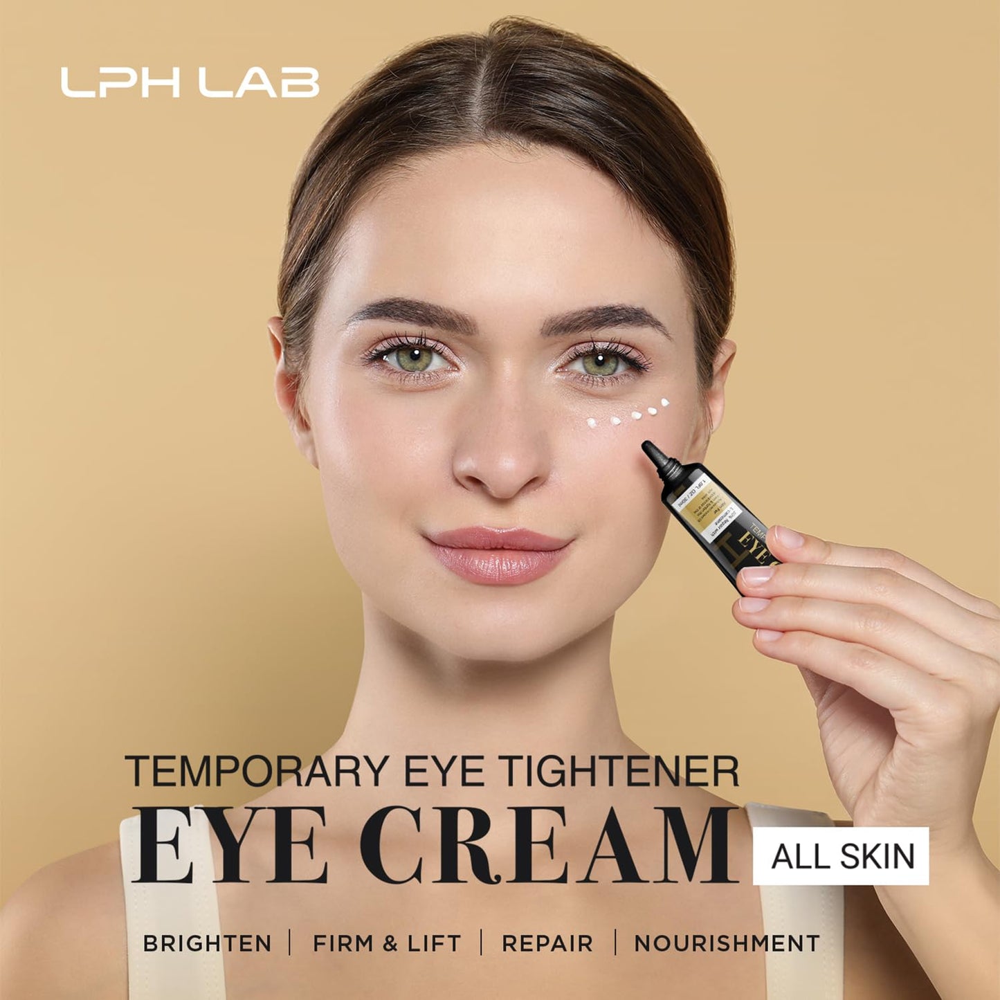 Temporary Eye Tightener Eye Cream for Under-Eye Bags, Dark Circles & Puffiness, Anti Aging Fine Lines, Firm That Delicate Skin Under Your Eyes, 30Ml