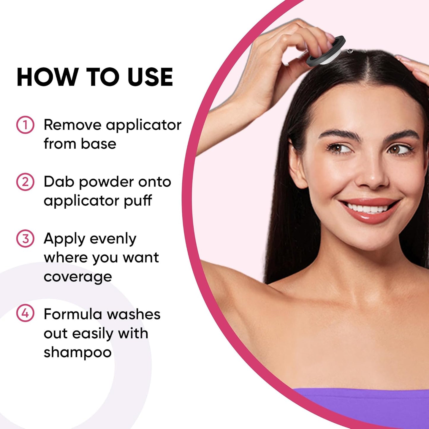 GBG Hairline Powder, Grey- 48-Hour Coverage Root Touch Up Powder for Bald Spots, Instant Hair Loss Concealer & Brightening Highlights - Hair Fillers for Thinning Hair for Women & Men, 4g