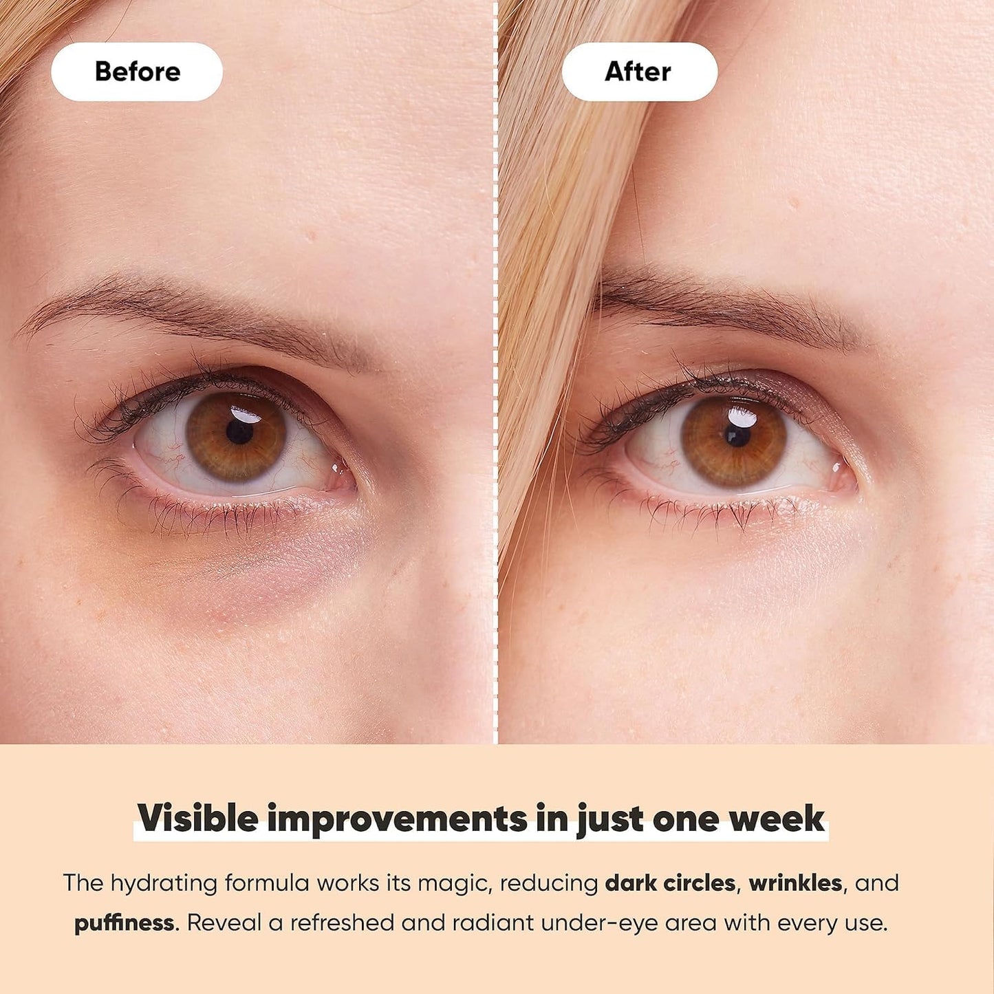 LE GUSHE Under Eye Mask & Under Eye Patches (10 Pairs) - Gold Eye Mask with Collagen & Amino Acid, Cooling Eye Care for Wrinkles, Puffy Eyes & Dark Circles, Brightening Skincare