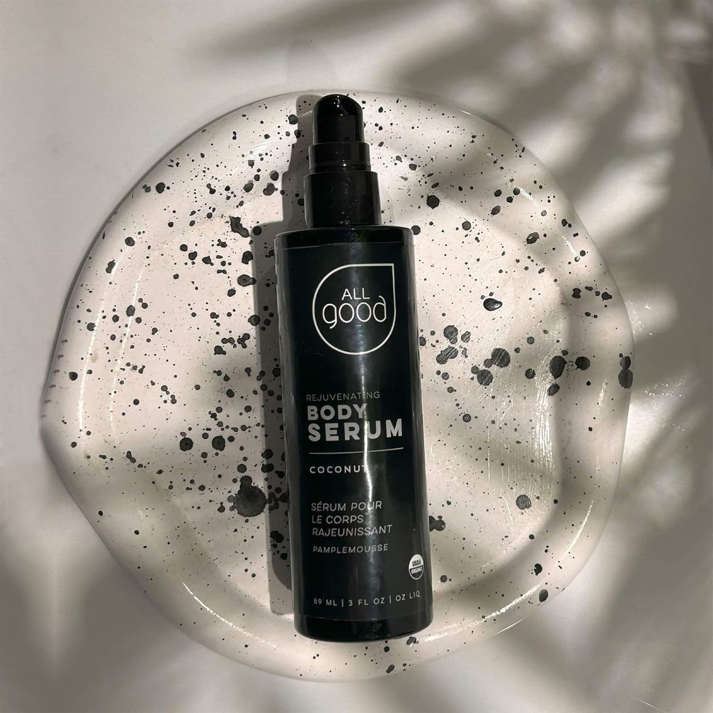 All Good Rejuvenating Body Serum for Men & Women - Calendula, Moringa, Sea Buckthorn & Essential Oils - Lightweight, Moisturizer & Replenishing Serum - Made in USA - 3oz (Coconut)