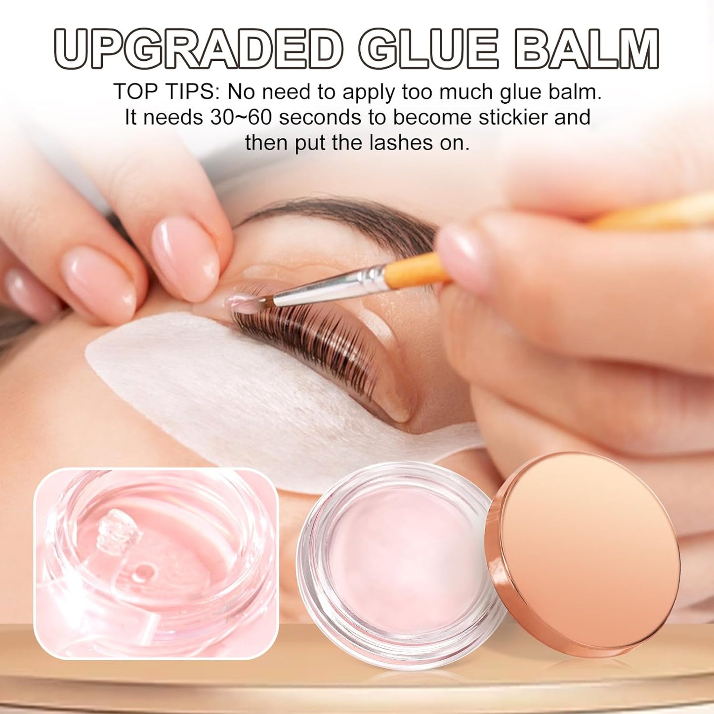 Lash Lift Kit, DONG RHYME Lash Perm Kit with Glue Balm, Professional Lash Curling Kit, Semi-Permanent Eyelash Lifting Curling Perming Wave, Brow Lamination Eyelash Perm Kit DIY at Home