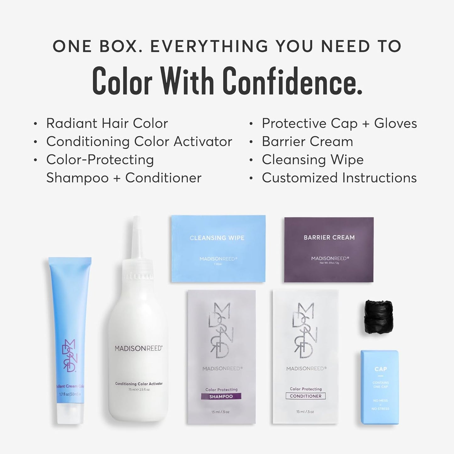 Madison Reed Radiant Hair Color Kit | 2NNA Darkest Cool Black with Ash Undertones (Pescara Black) for 100% Gray Hair Coverage | Dimensional Permanent Hair Dye | PPD-Free & Ammonia-Free | 2 Pack