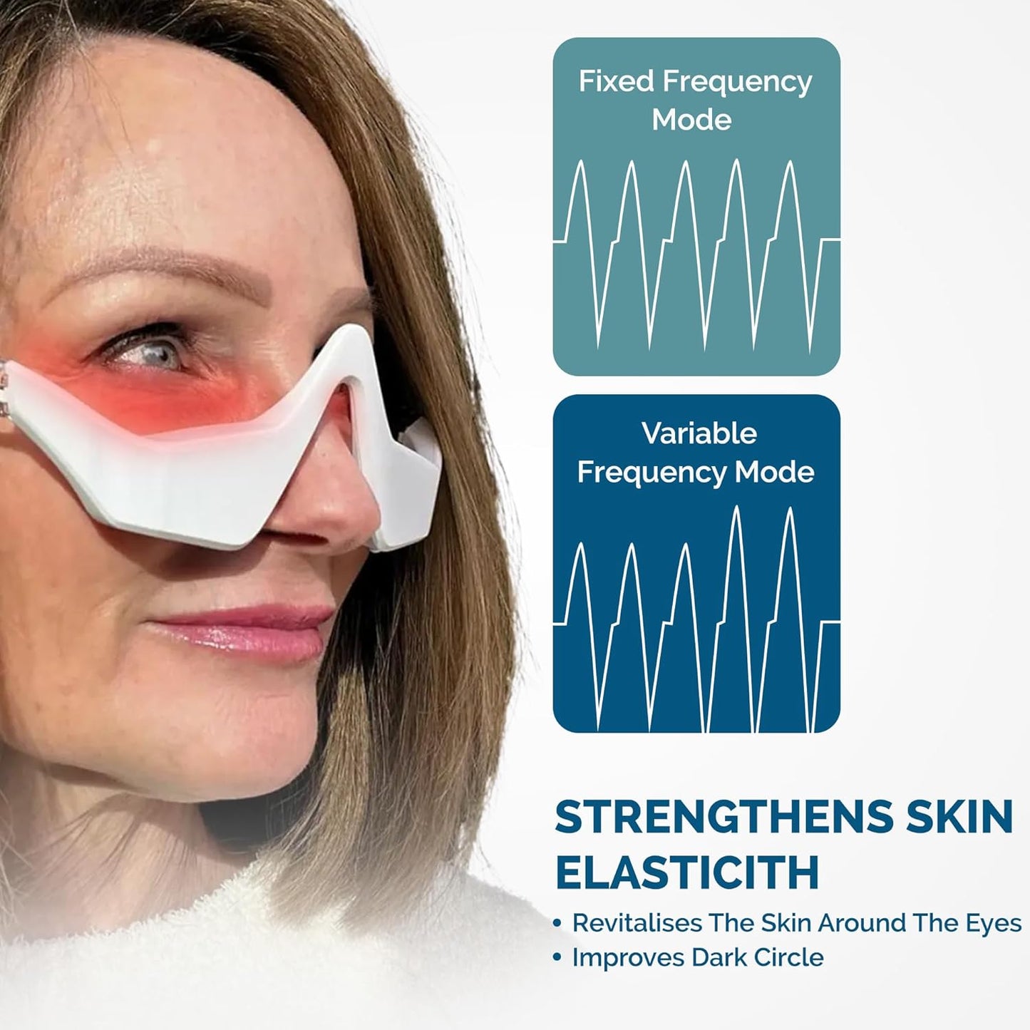 EyeLift Under-Eye Skincare Tool with Red LED & Microcurrent Support | Compact Facial Device for a Refreshed Look