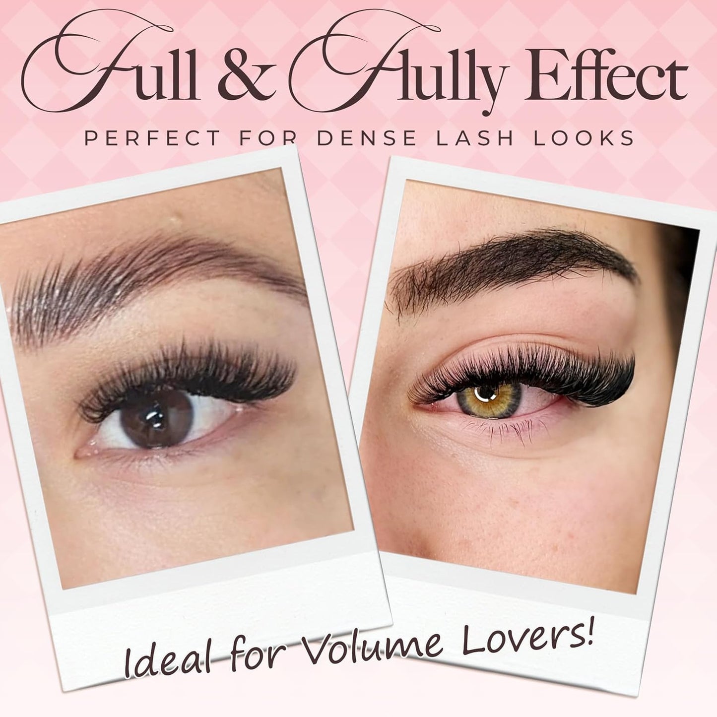 LASHVIEW 600 Premade Volume Eyelash Extensions Mixed Tray Fans C Curl Pointed Handmade Loose Fans Thin Base (10D-0.07C,8-15mm)