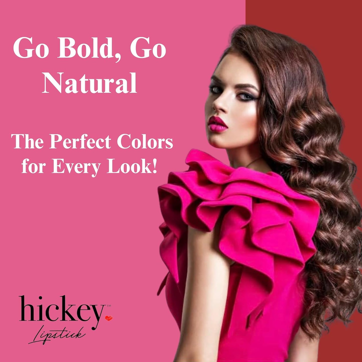 Hickey Lipstick Organic, Long Lasting Gluten Free Lipstick REFILL Collection THE VAULT COLLECTION - 8 Refill Shades Red, Hot Pink, Nude, Light Pink, Coral, Berry, Mauve, Terracotta