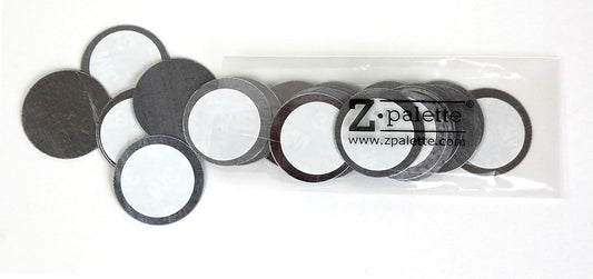 Round Metal Stickers 26mm 30-Pack for Non-Magnetized Makeup Pans