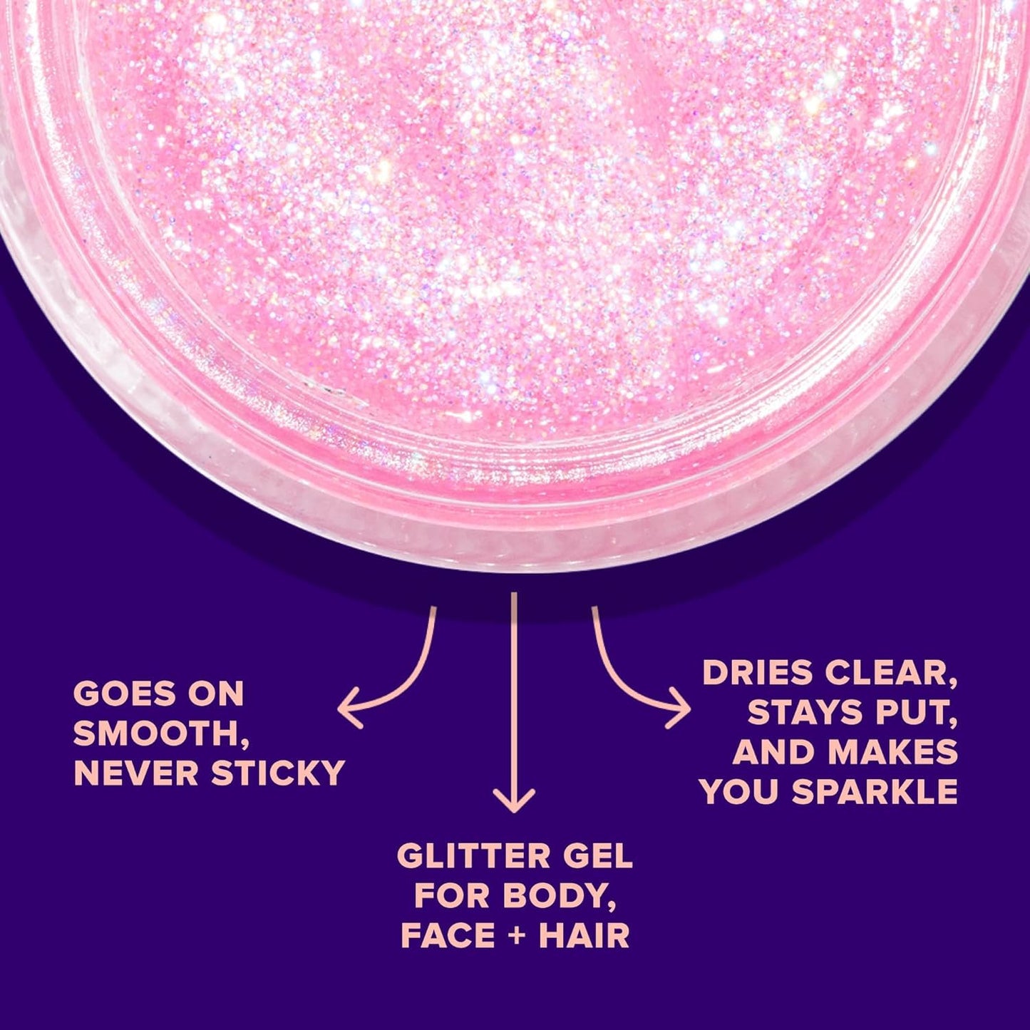 UNICORN SNOT Holographic Face Glitter & Body Glitter Gel: Glitter Makeup, Festival Rave and Anime Cosplay, Halloween Costume Makeup - Vegan & Cruelty Free, 1.7 oz 3-Pack (Flamingo/UV/Bling)