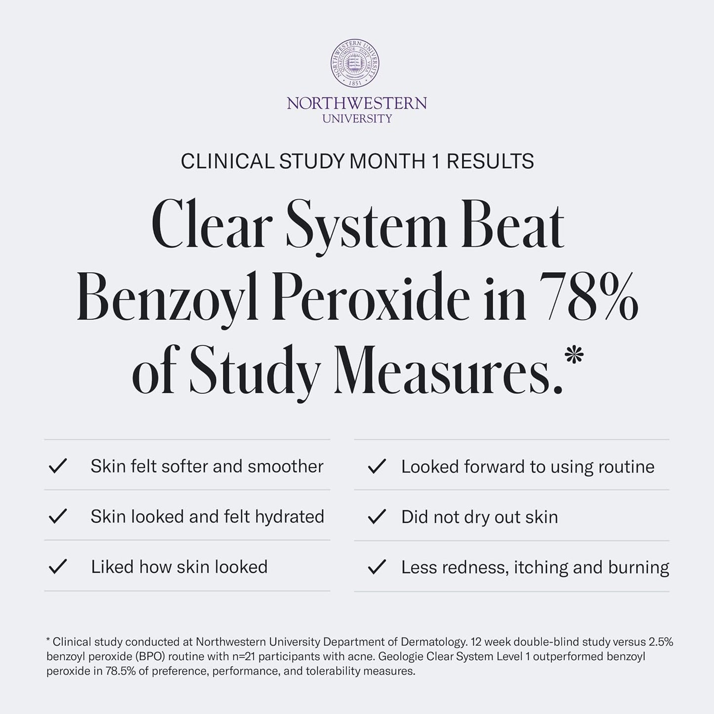 Geologie Clear System | 3-Step Acne Treatment & Skincare Set | Clears Skin Fast | Acne Gel Cleanser, SPF15 Day Cream & .3% Retinol Face Cream For Men & Women | Month 3+ / Level 3
