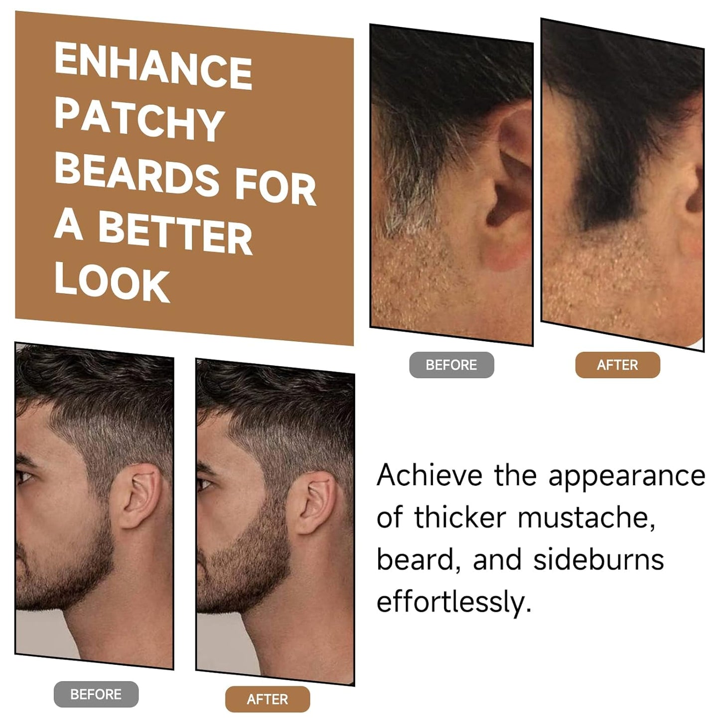 Root Touch Up Powder, Instantly Gray Hair Cover Up, Women Color Root Coverage Shadow Powder for Thinning Grey Hairline, Men Roots Concealer for Hair Loss Beard Line Eyebrow, Dark Brown