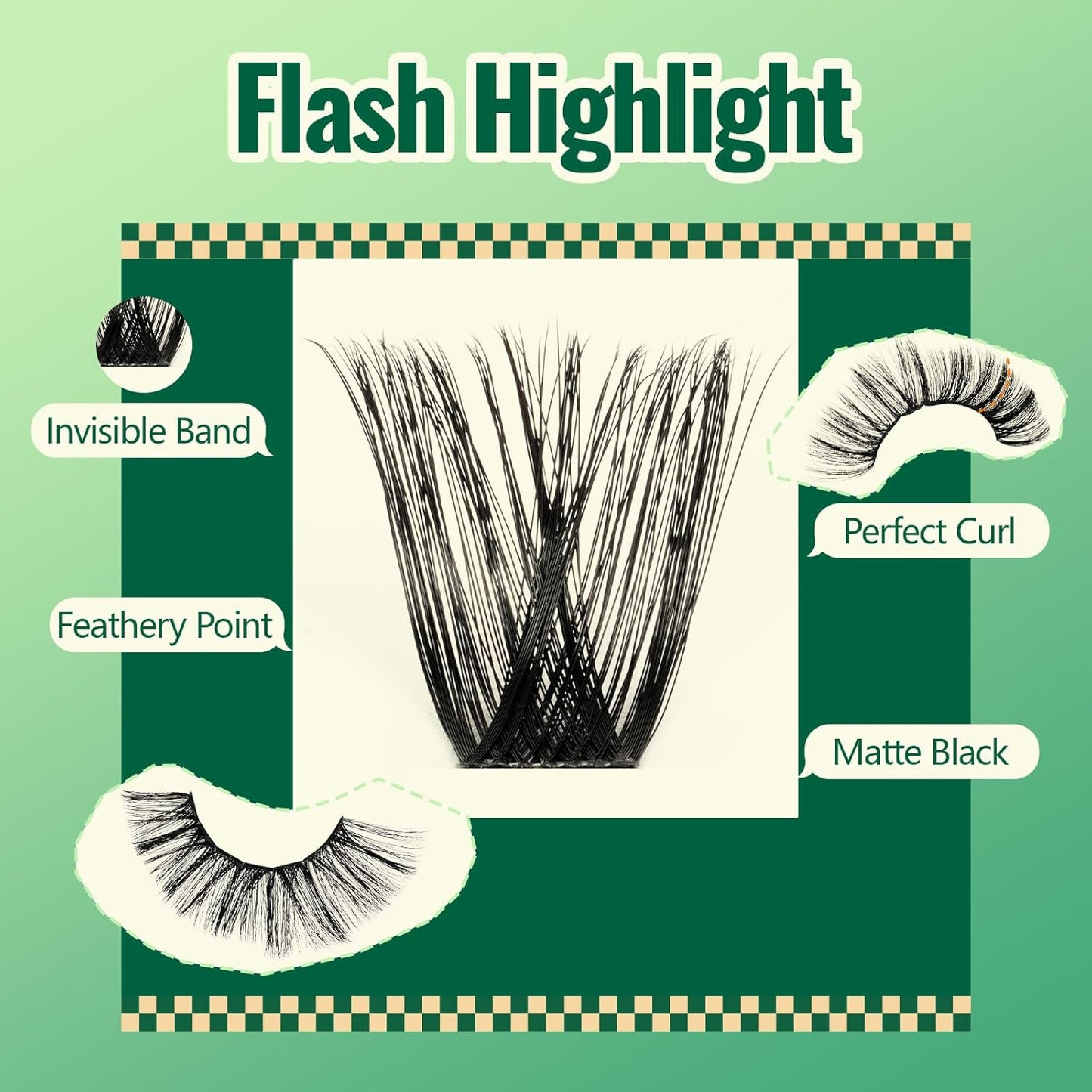 Lash Clusters 96pcs Eyelash Clusters D Curl 18-24MIX Cluster Lashes KEYYOU Volume Wispy Lash Extension Soft&Comfortable Easy DIY at Home(Y02,D-18-24MIX)