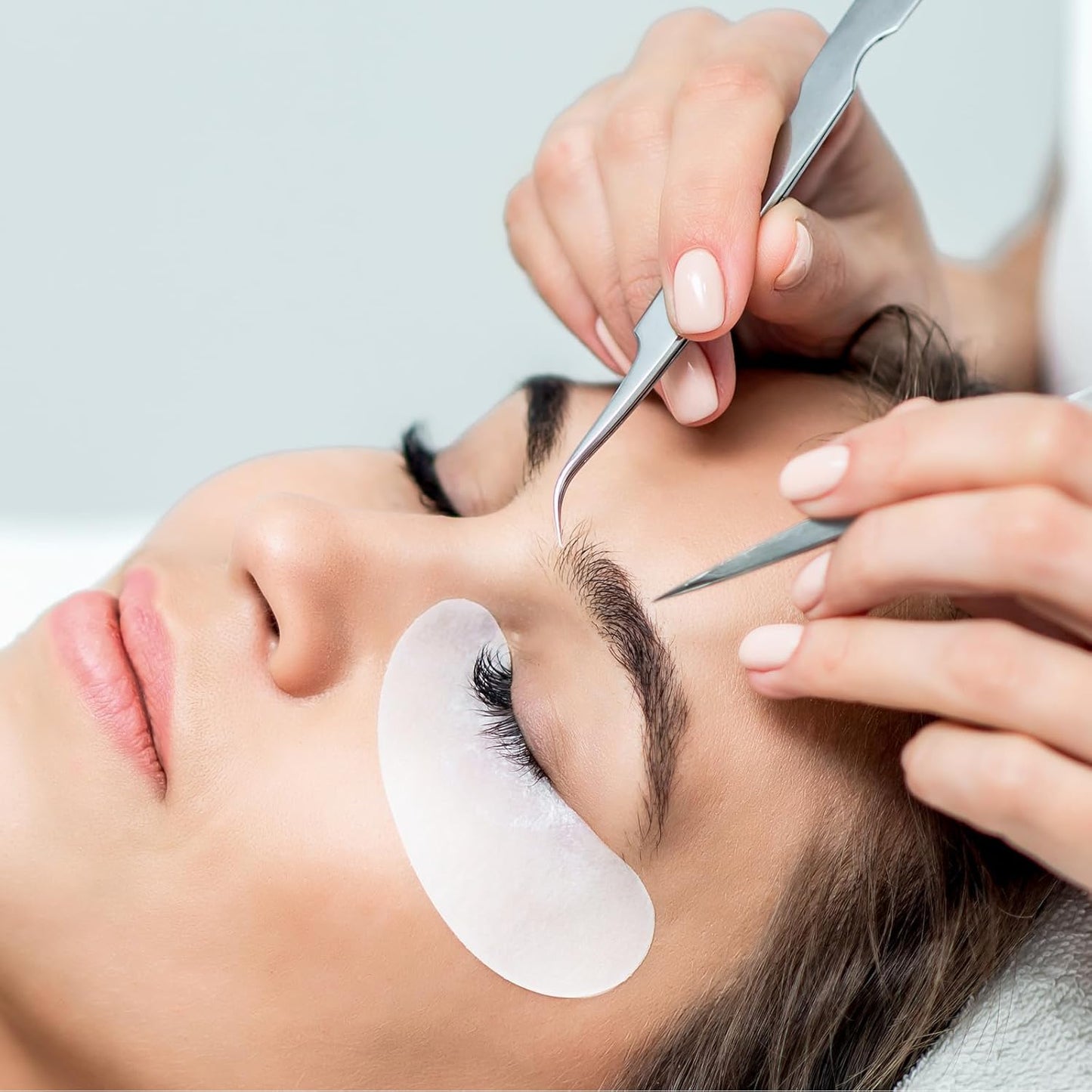 Vaincre 120 Pairs Hydrogel Eye Patches, Gel Eye Pads Lash Extensions, Under Eye Patches, Lint Free Eyelash Pads, Lash Lift Pads for Lash Extension Supplies, Beauty Eyelash Extension Tools