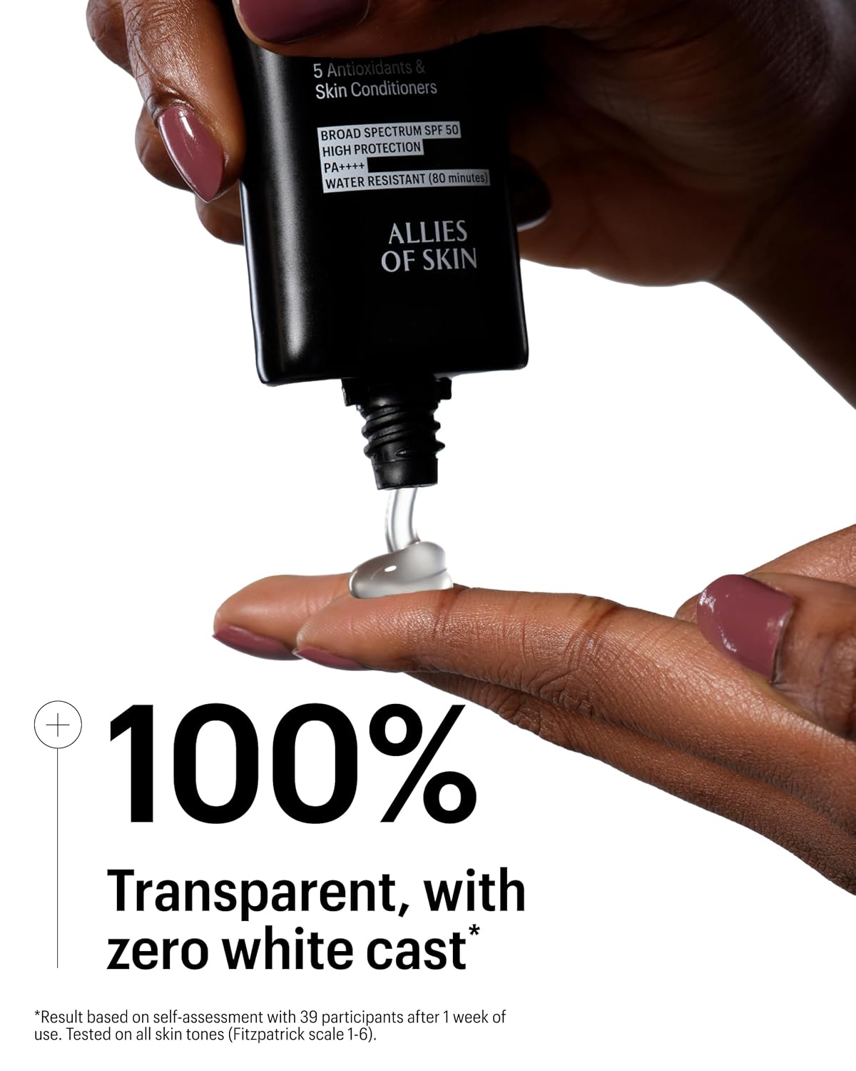 Allies of Skin Daily Face Sunscreen SPF 50 | Zero White Cast Lightweight Gel Formula | Dermatologist Tested Under Makeup Primer| Water-Resistant & PA++++ Broad Spectrum UVA/UVB (1.7 oz)