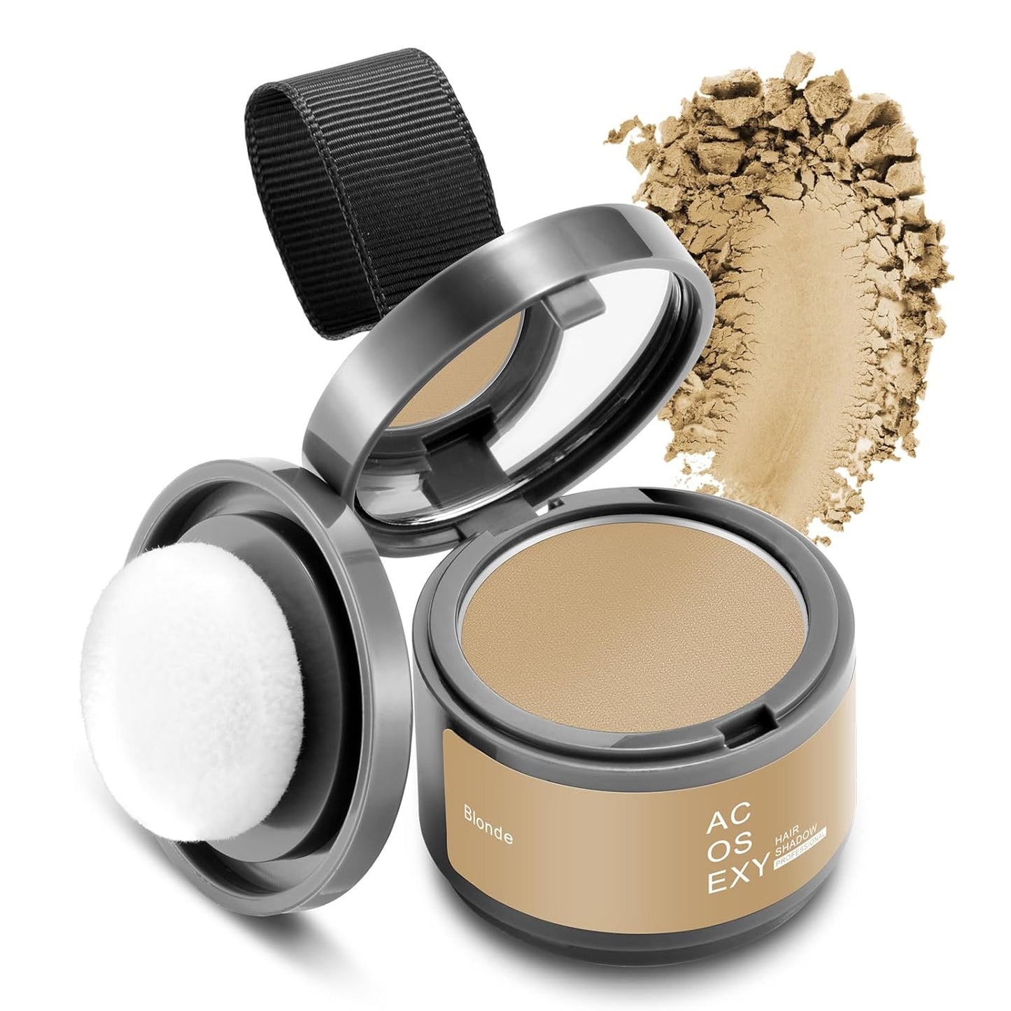 Root Touch Up Powder for Women and Men - Hairline Shadow Coverage, Gray Hair Touch Up for Eyebrows, Beard Line, and Bald Spots (Blonde)