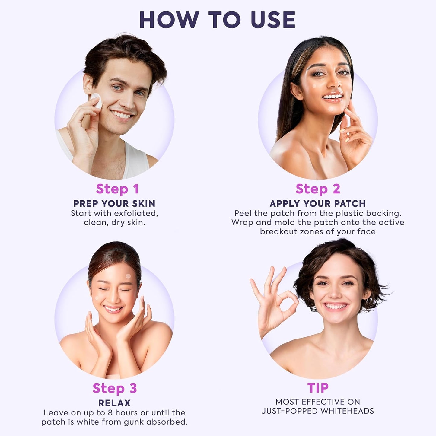 LivaClean 330 CT Pimple Patches for Face w/Salicylic Acid, Tea Tree Oil & Calendula Oil - Four Sizes - Pimple Patch, Hydrocolloid Patch, Acne Patches for Face