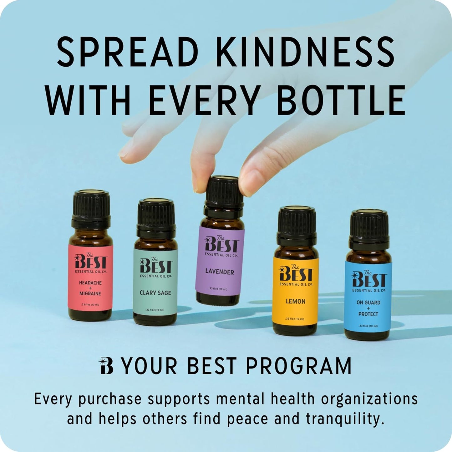 The Best Peppermint Essential Oil Roll-On- Premium Grade- Pre-Diluted in Coconut Oil- Ready to Use- 10 ml (.33 fl oz)