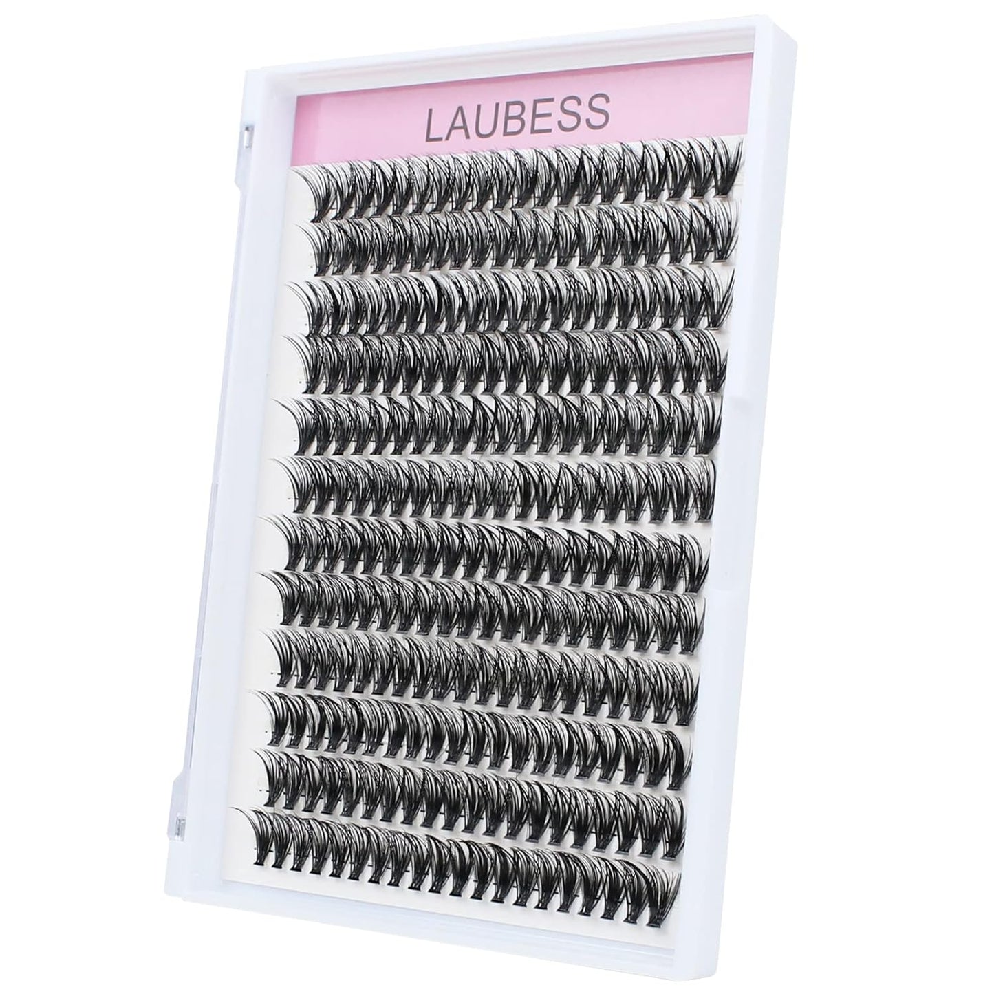 Eyelash Clusters LAUBESS Lash Clusters Individual Lashes Cluster Eyelash Extensions DIY at Home Waterproof Cluster Lashes DIY at Home (40D-D-15)