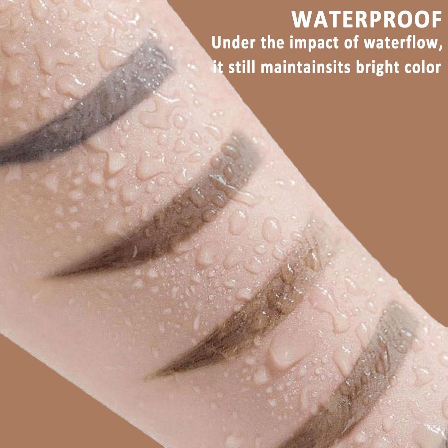 Tattoo Eyebrow Gel Easy Peel Off, Peel Off Eyebrow Tint, Easy Peel off Eyebrow Gel, Peel Off Eyebrow Tint, Waterproof & Sweatproof for All Skin Types (#2 Medium Brown + #3 Dark Brown)